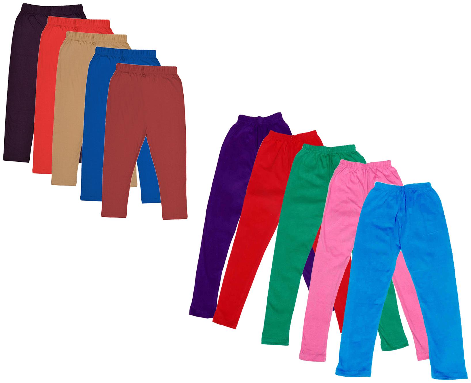 

Kavya Girl Cotton Solid Capri - Multi