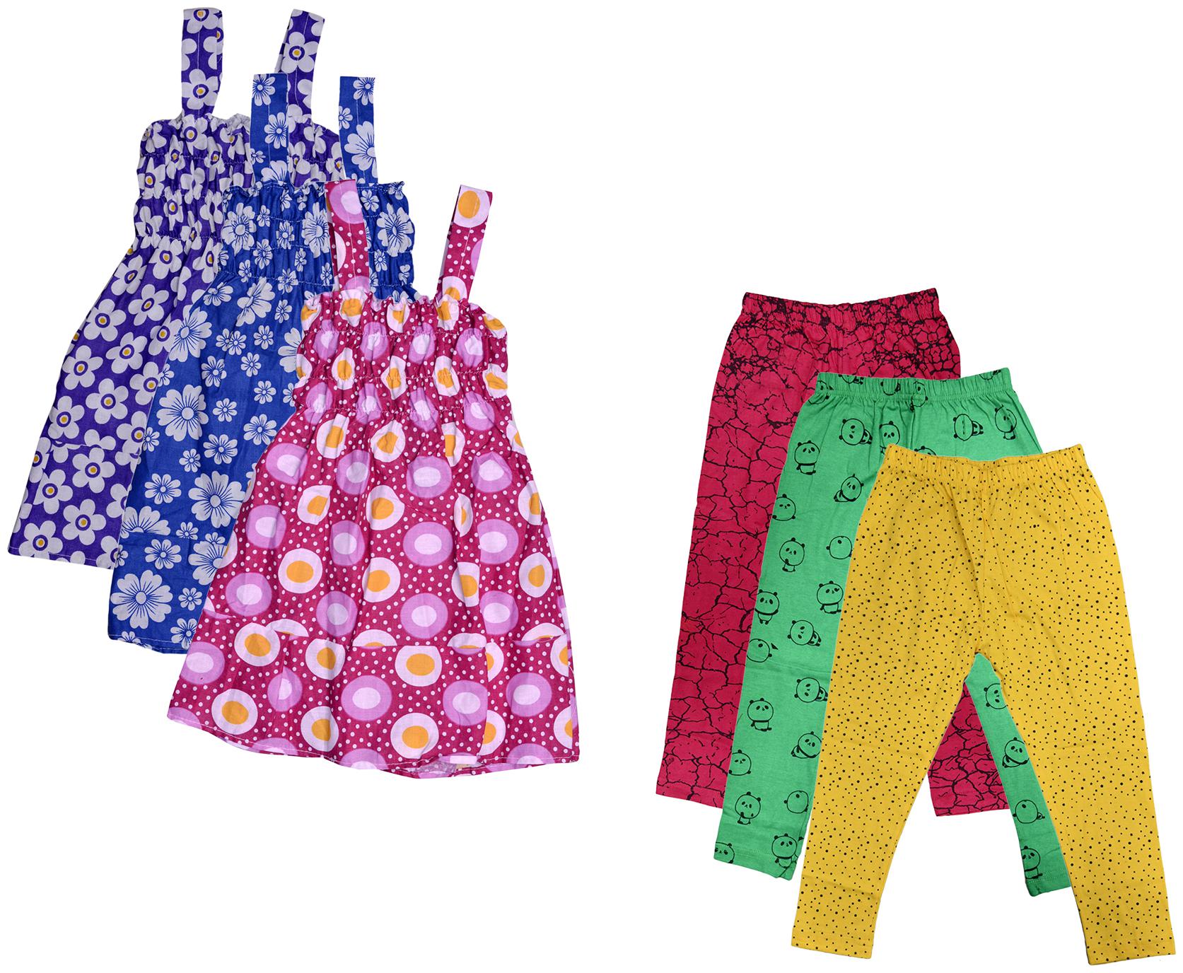 

Kavya Girl Cotton Top Bottom Set - Multi