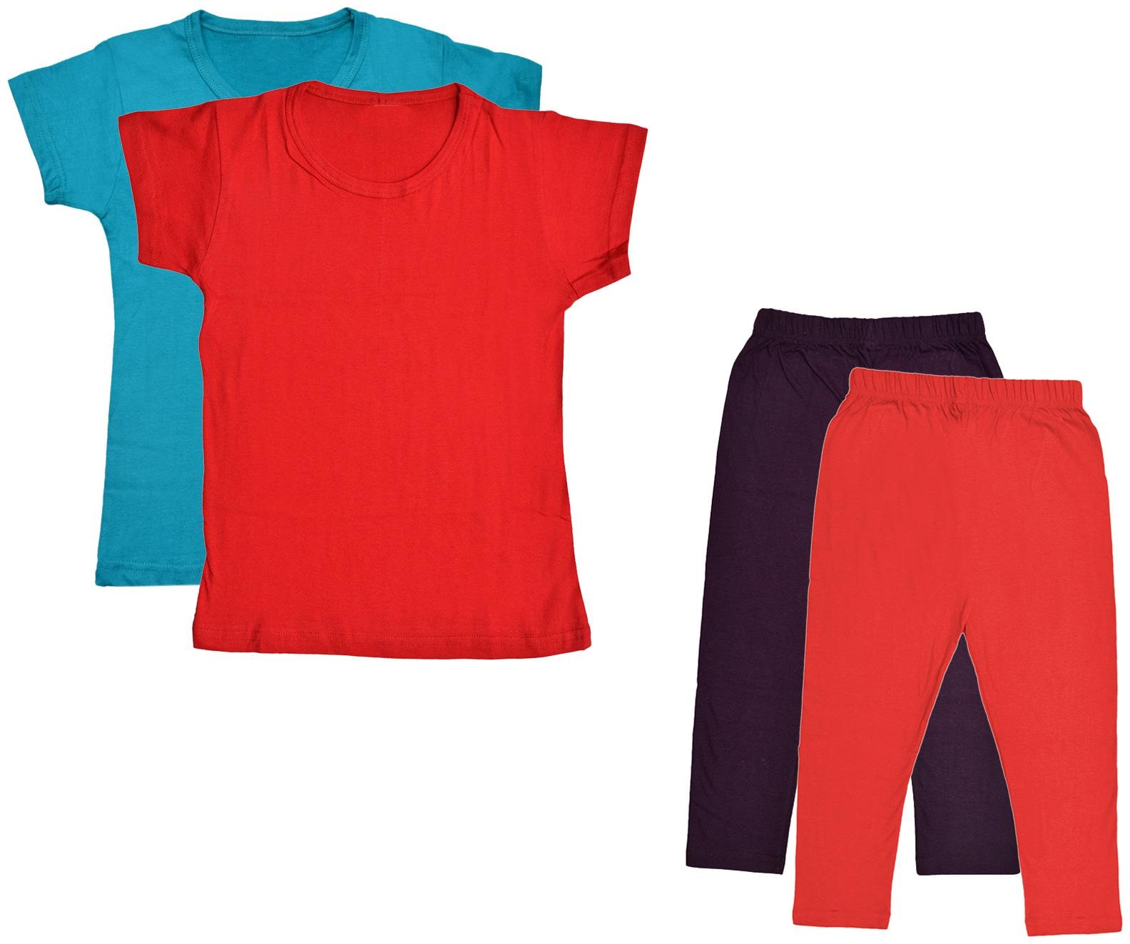 

Kavya Girl Cotton Top Bottom Set - Multi