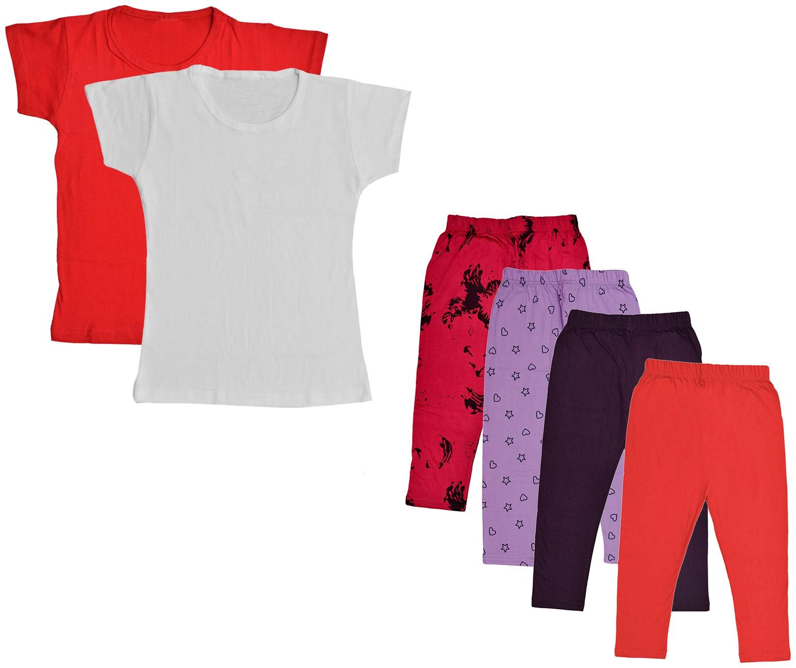 

Kavya Girl Cotton Top Bottom Set - Multi