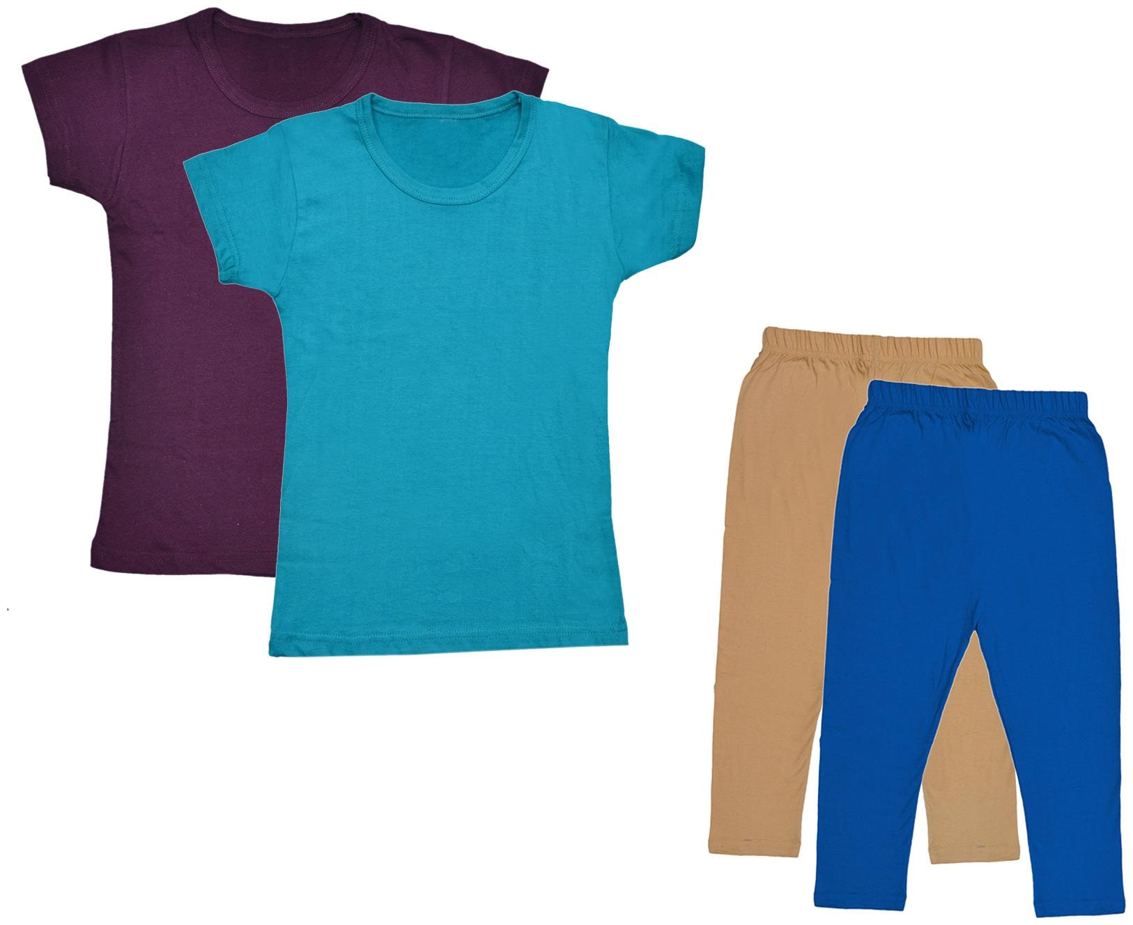 

Kavya Girl Cotton Top Bottom Set - Multi