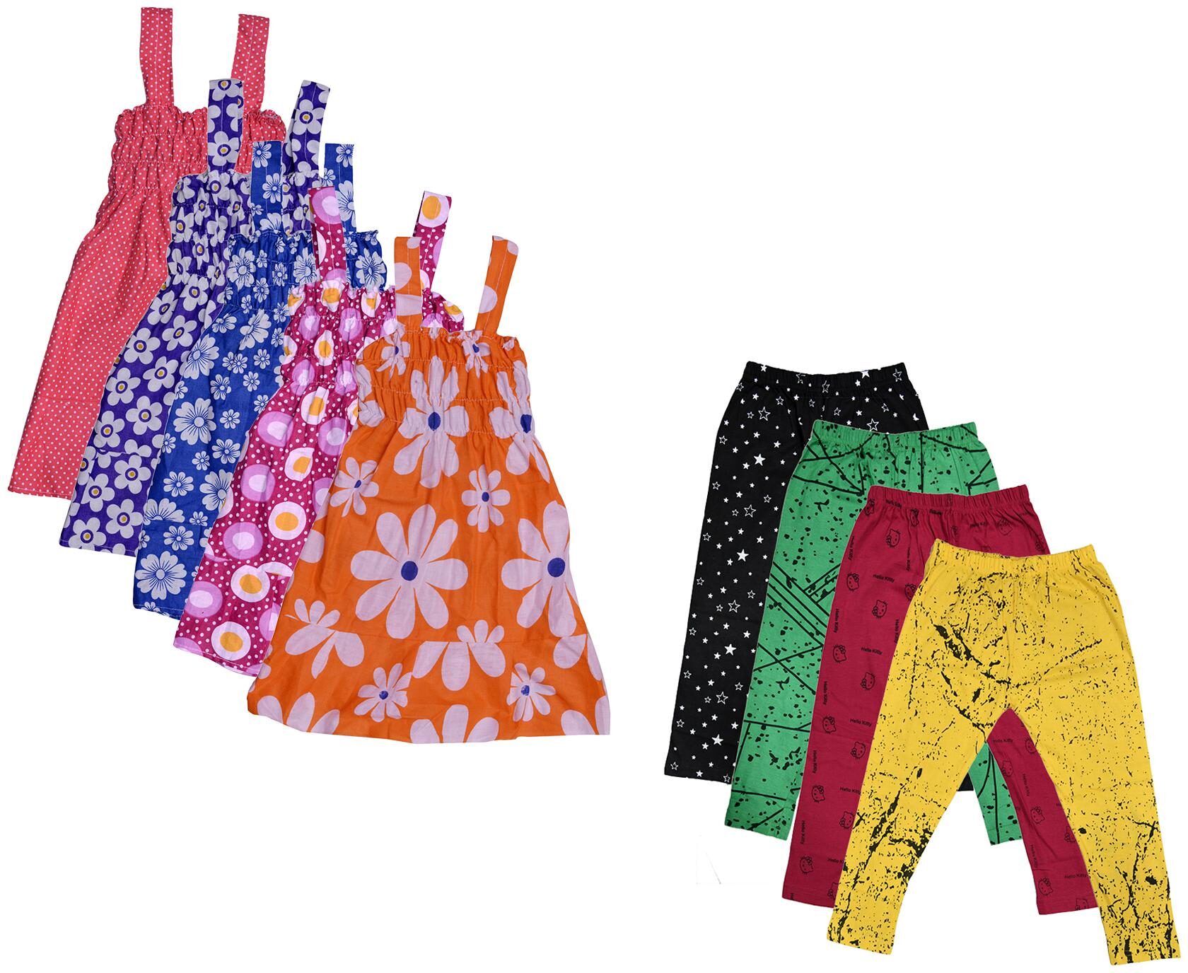 

Kavya Girl Cotton Top Bottom Set - Multi