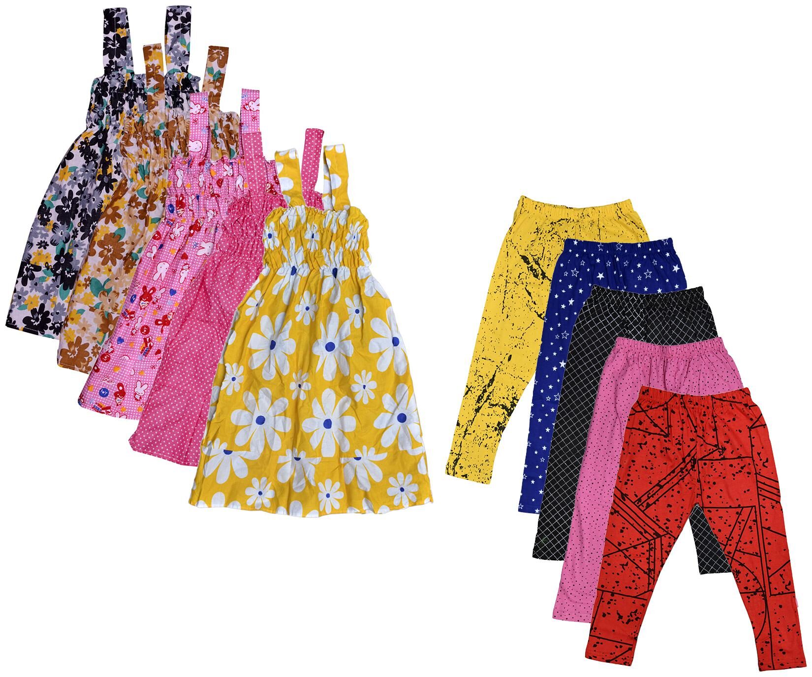

Kavya Girl Cotton Top Bottom Set - Multi