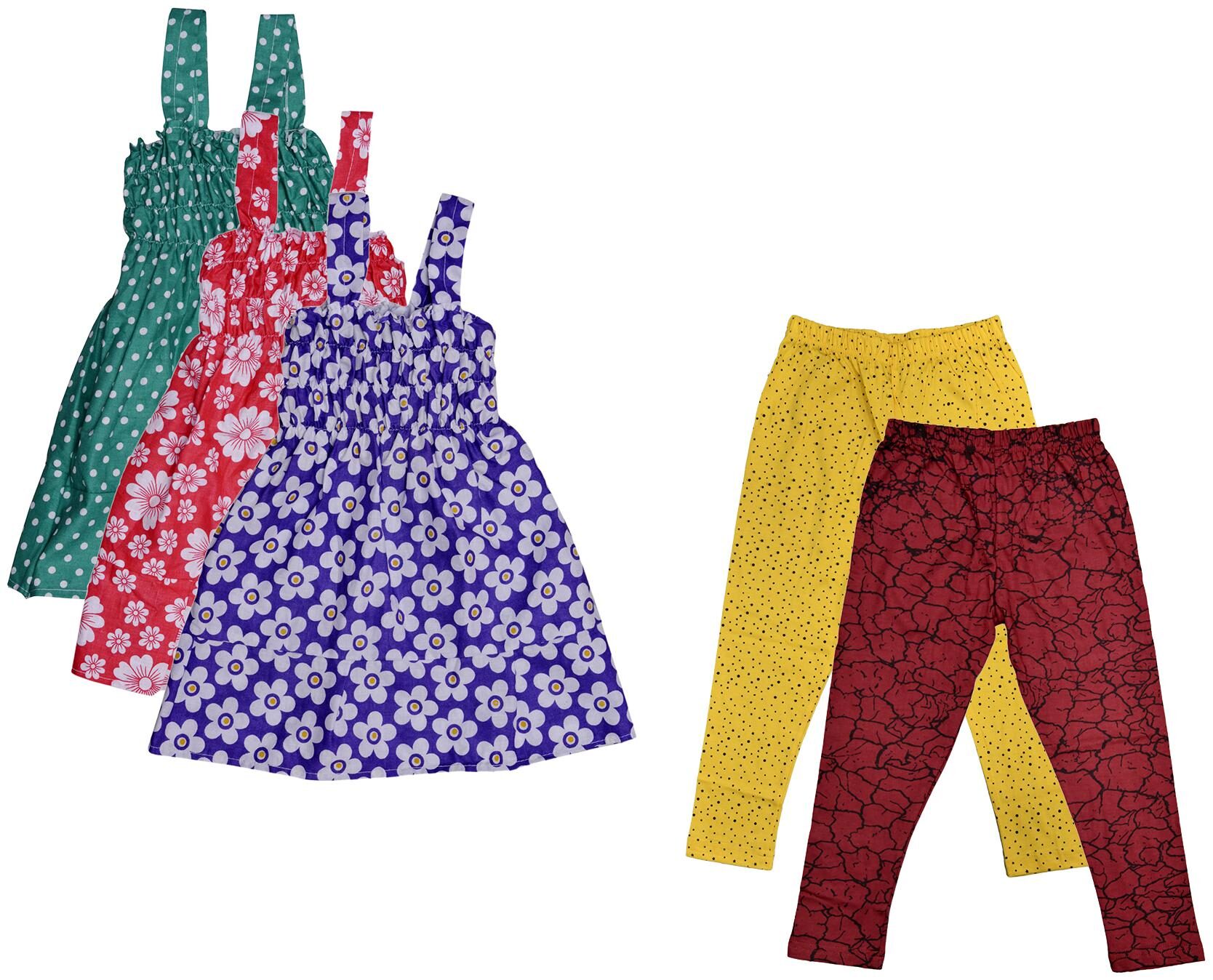 

Kavya Girl Cotton Top Bottom Set - Multi