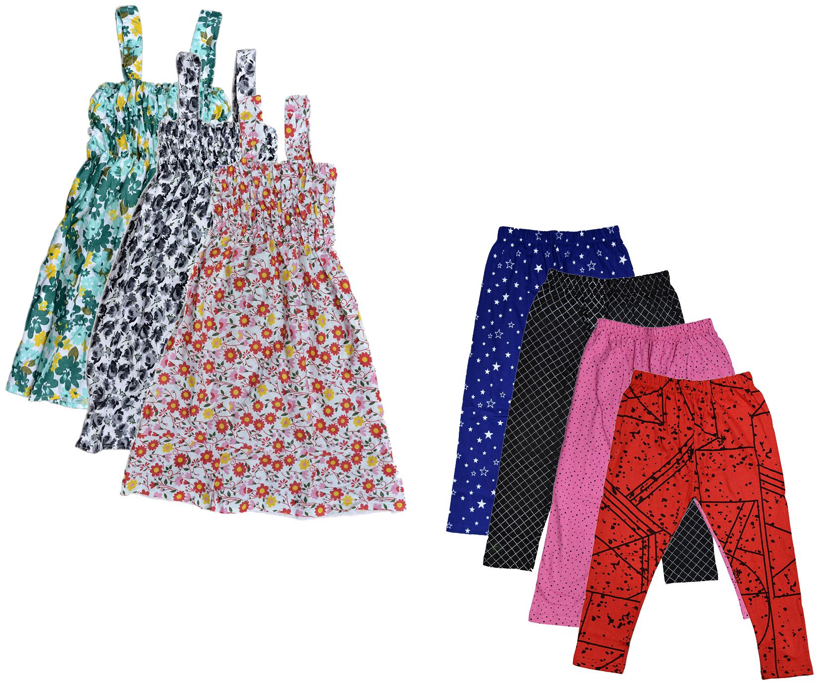

Kavya Girl Cotton Top Bottom Set - Multi