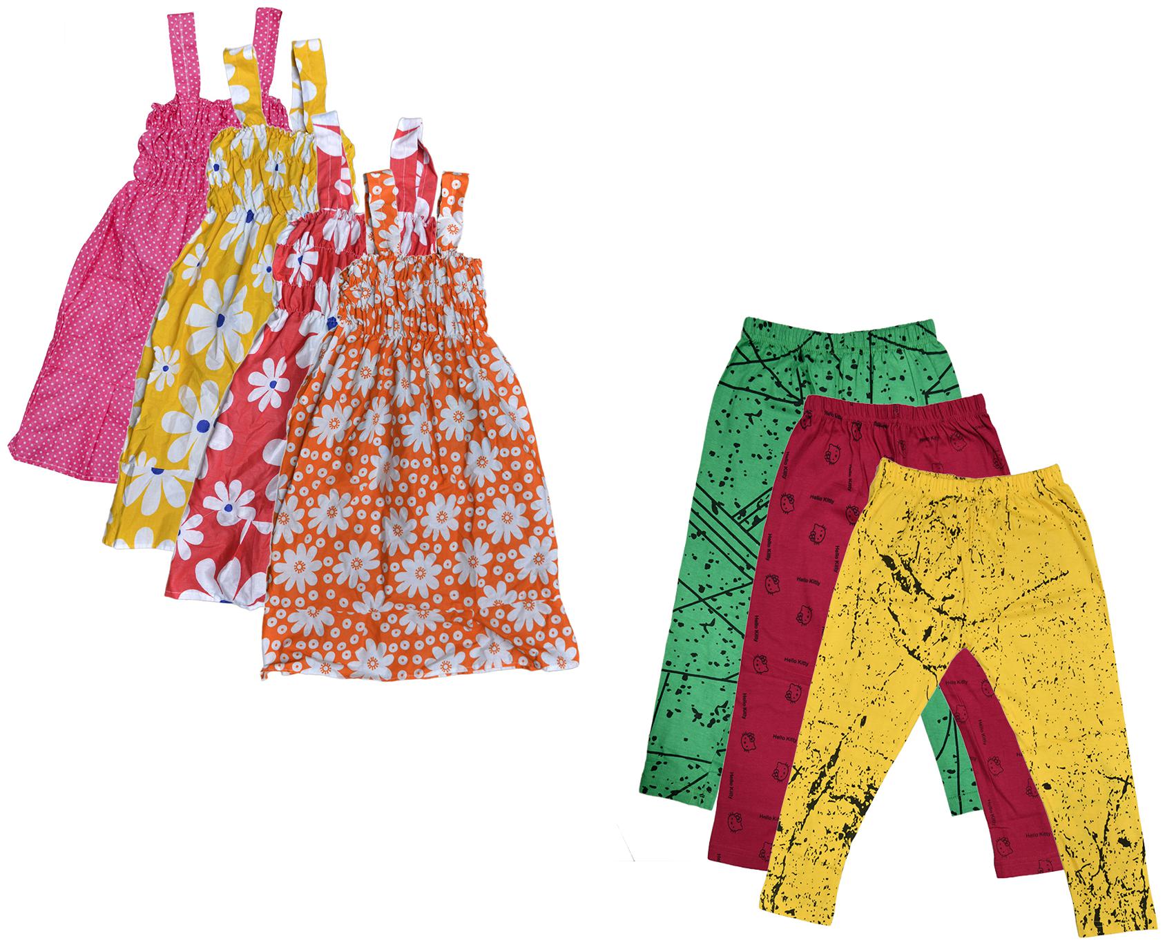 

Kavya Girl Cotton Top Bottom Set - Multi
