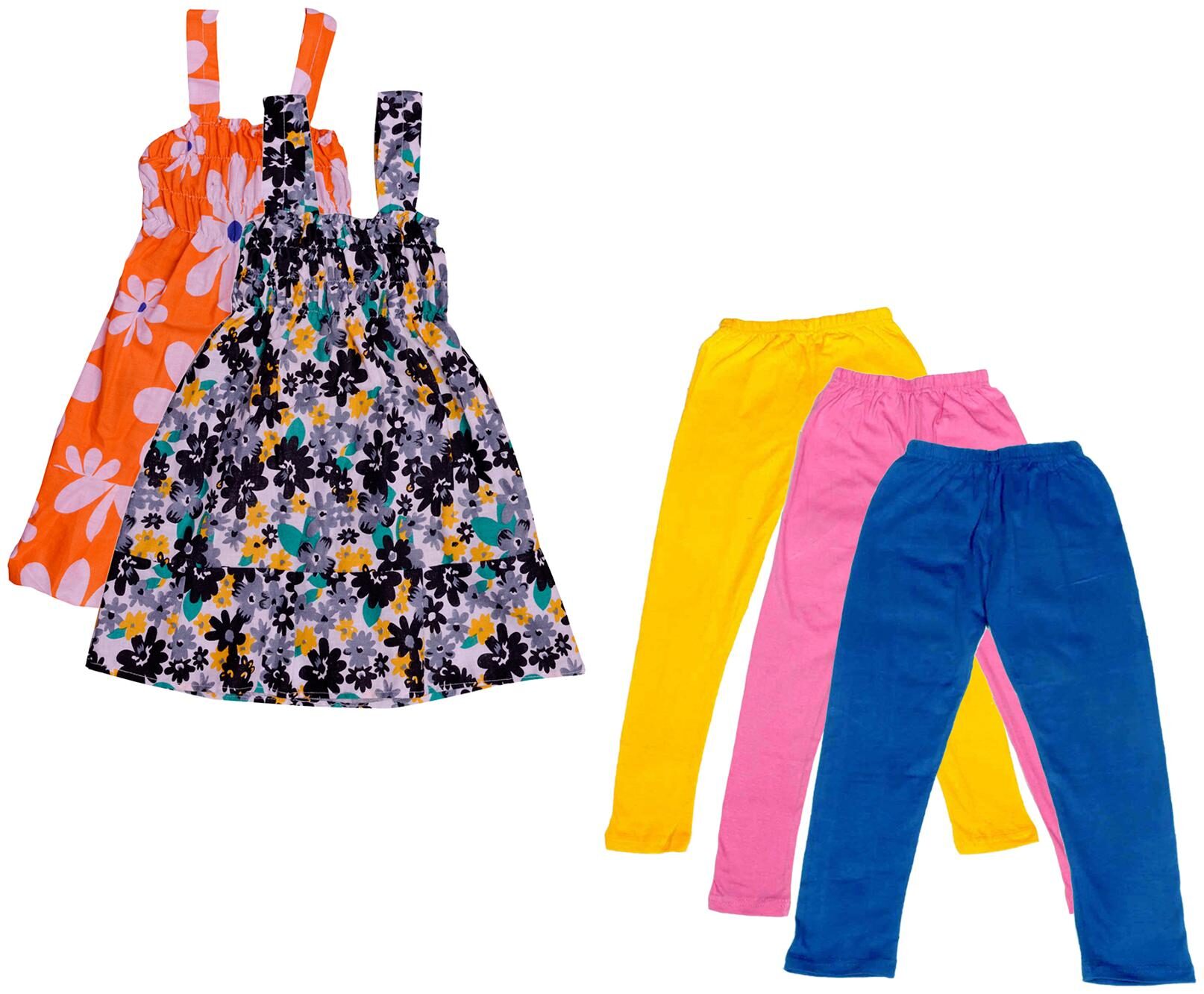 

Kavya Girl Cotton Top Bottom Set - Multi