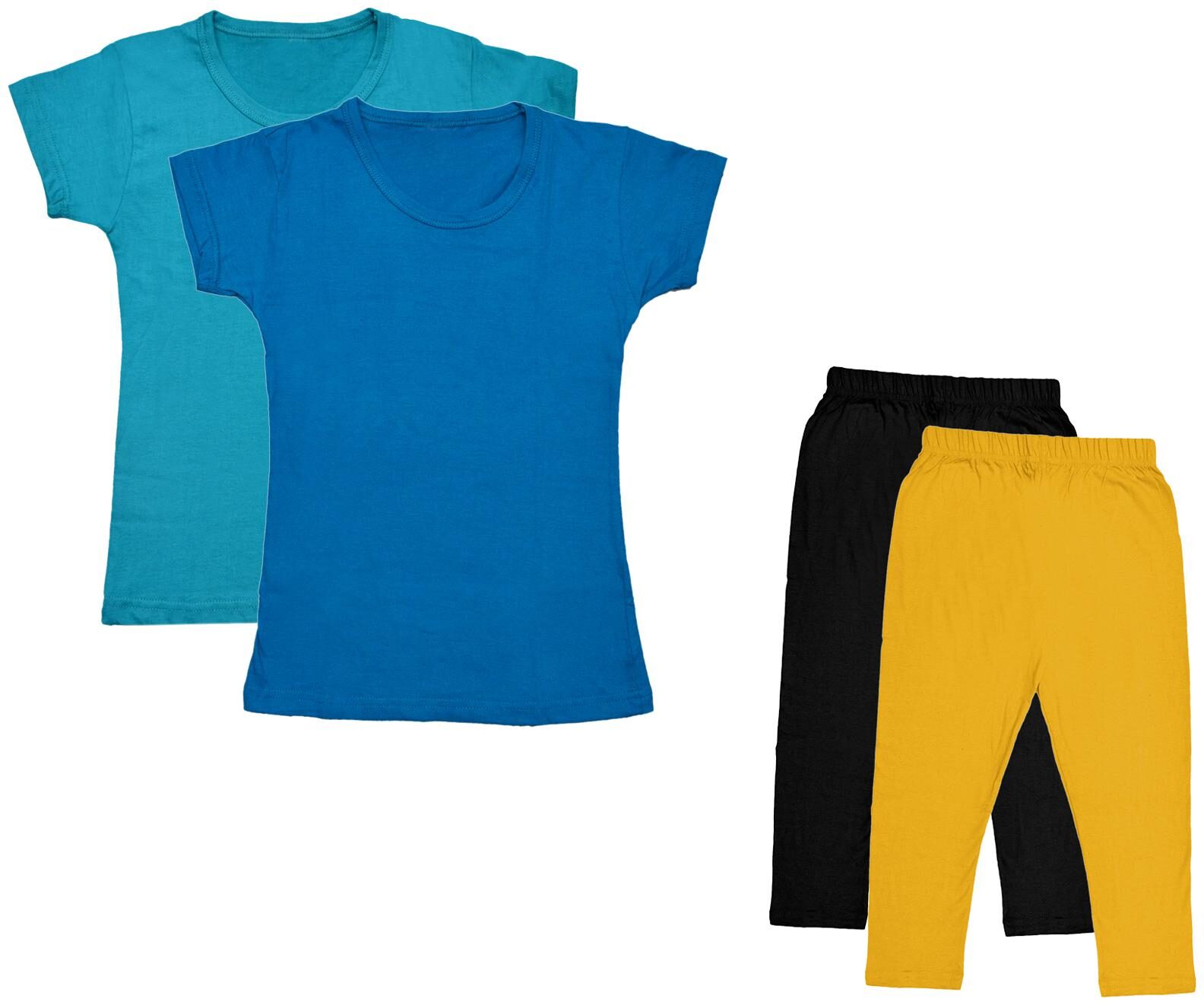 

Kavya Girl Cotton Top Bottom Set - Multi