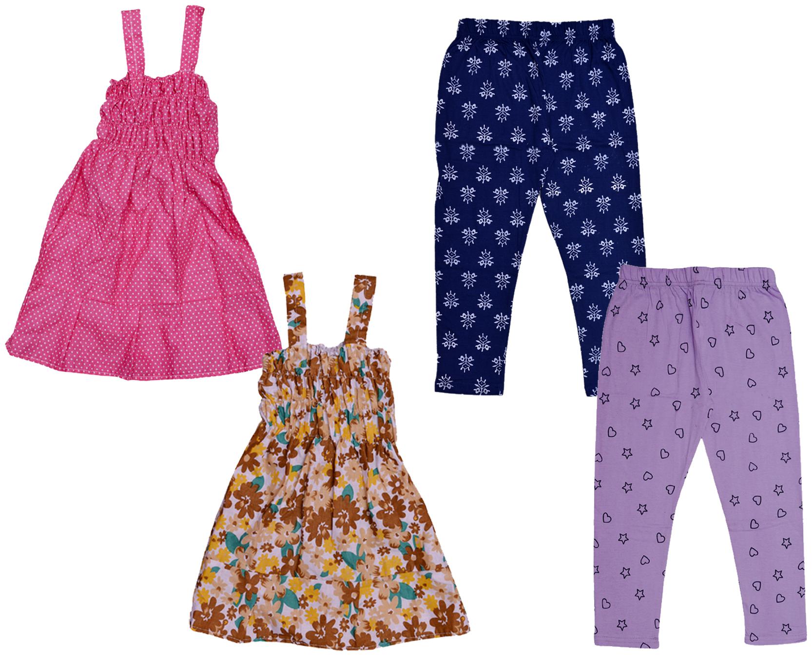 

Kavya Girl Cotton Top Bottom Set - Multi