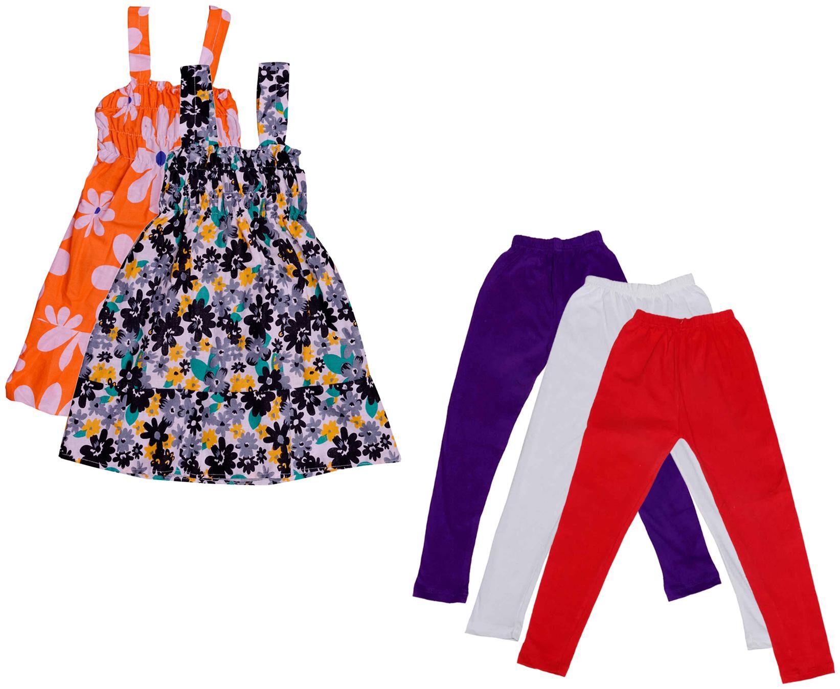 

Kavya Girl Cotton Top Bottom Set - Multi