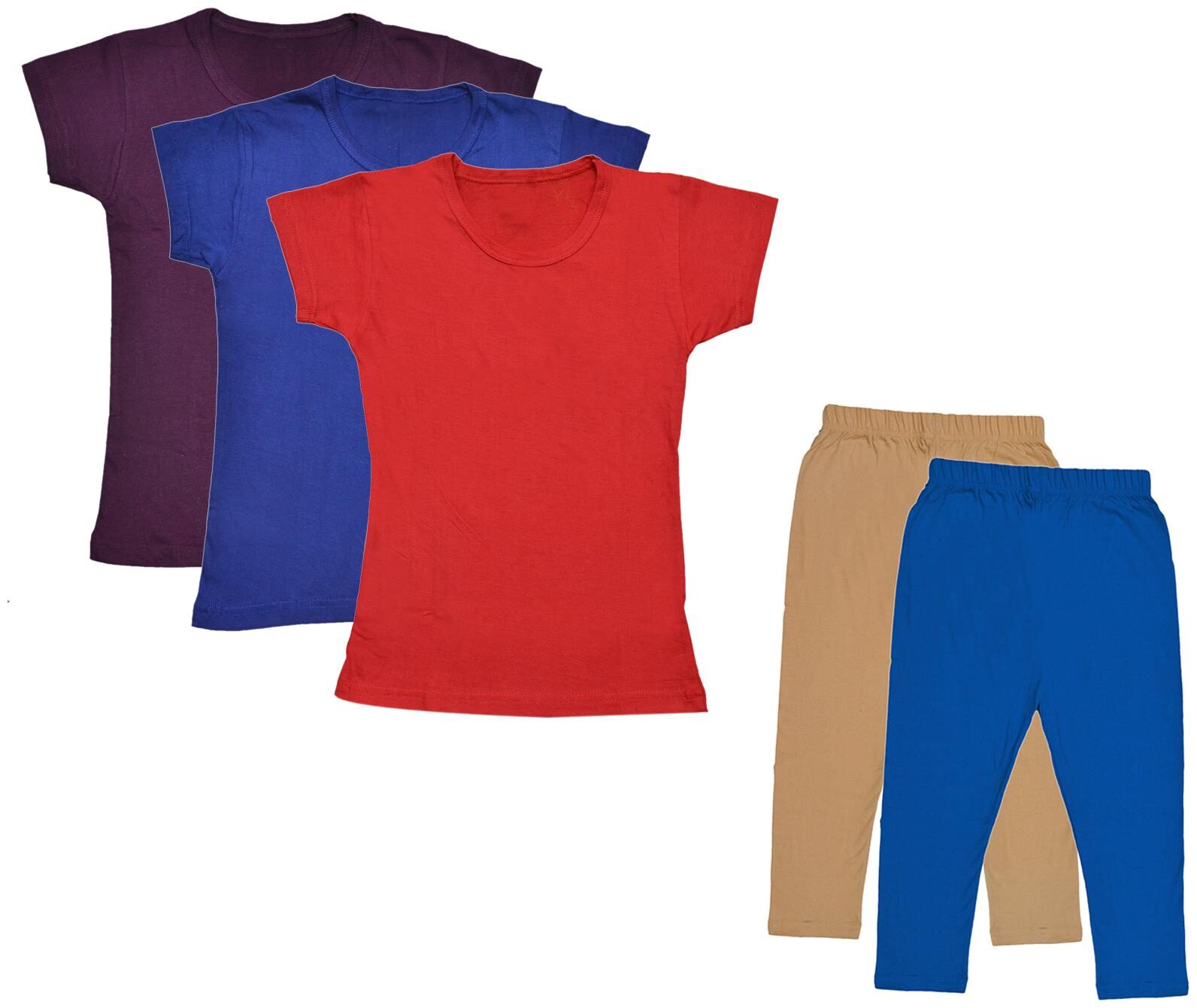 

Kavya Girl Cotton Top Bottom Set - Multi