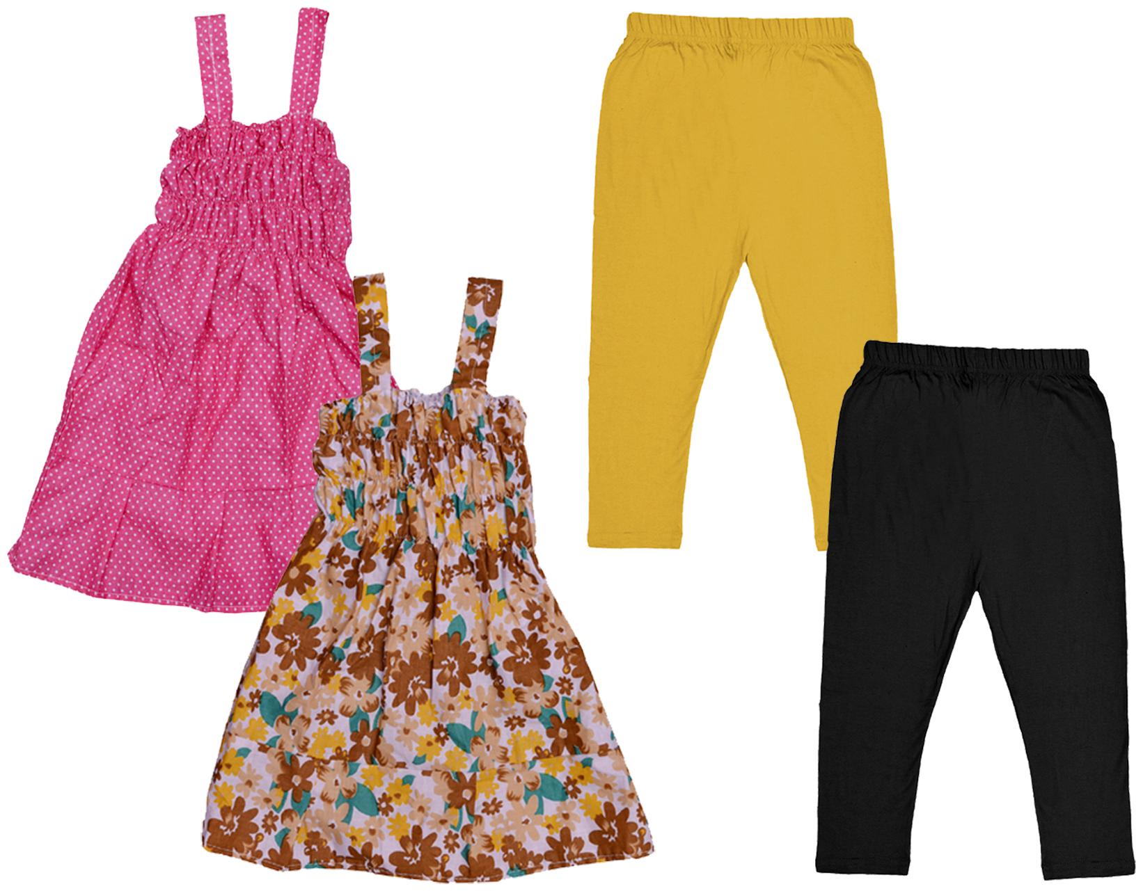

Kavya Girl Cotton Top Bottom Set - Multi