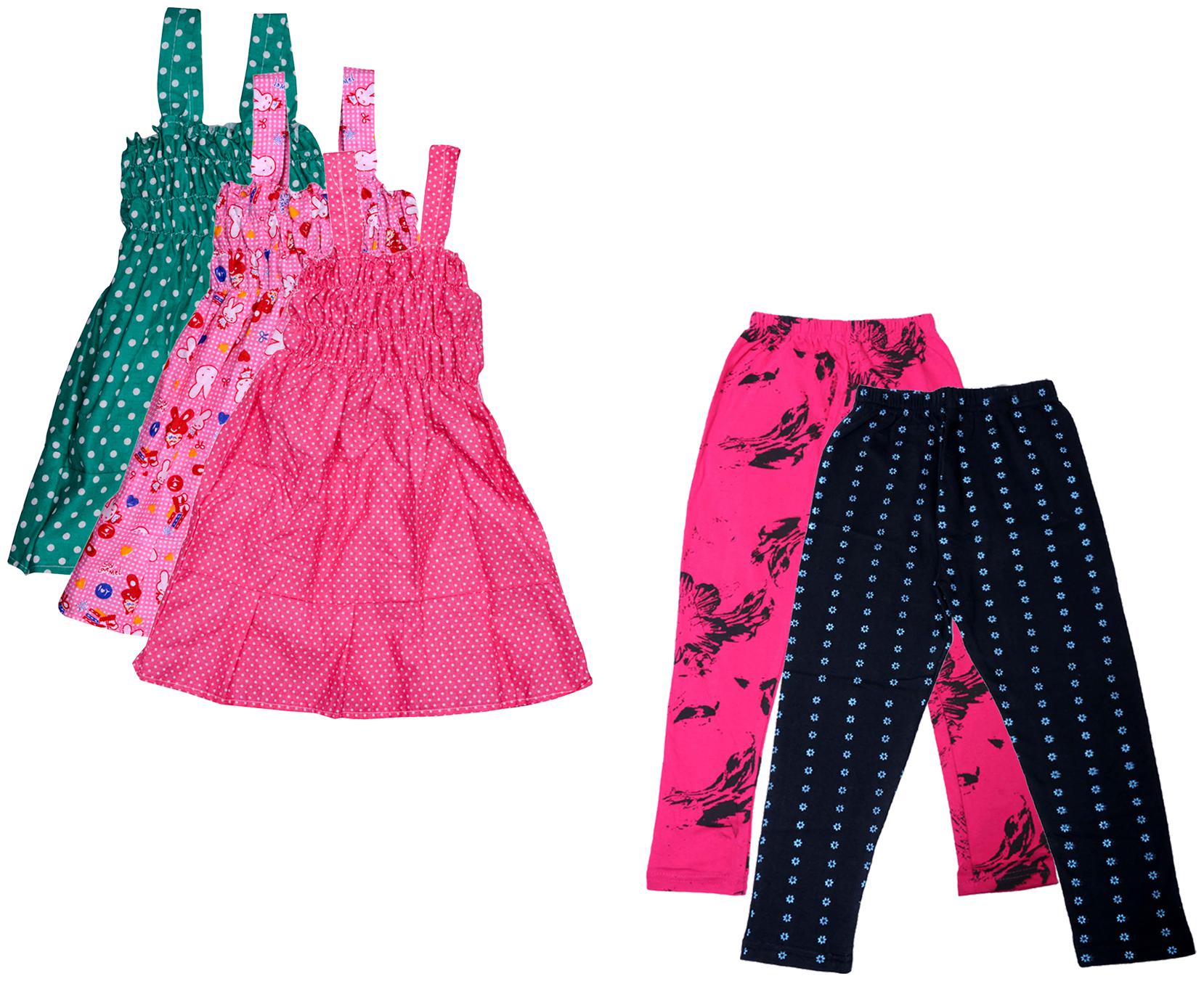 

Kavya Girl Cotton Top Bottom Set - Multi