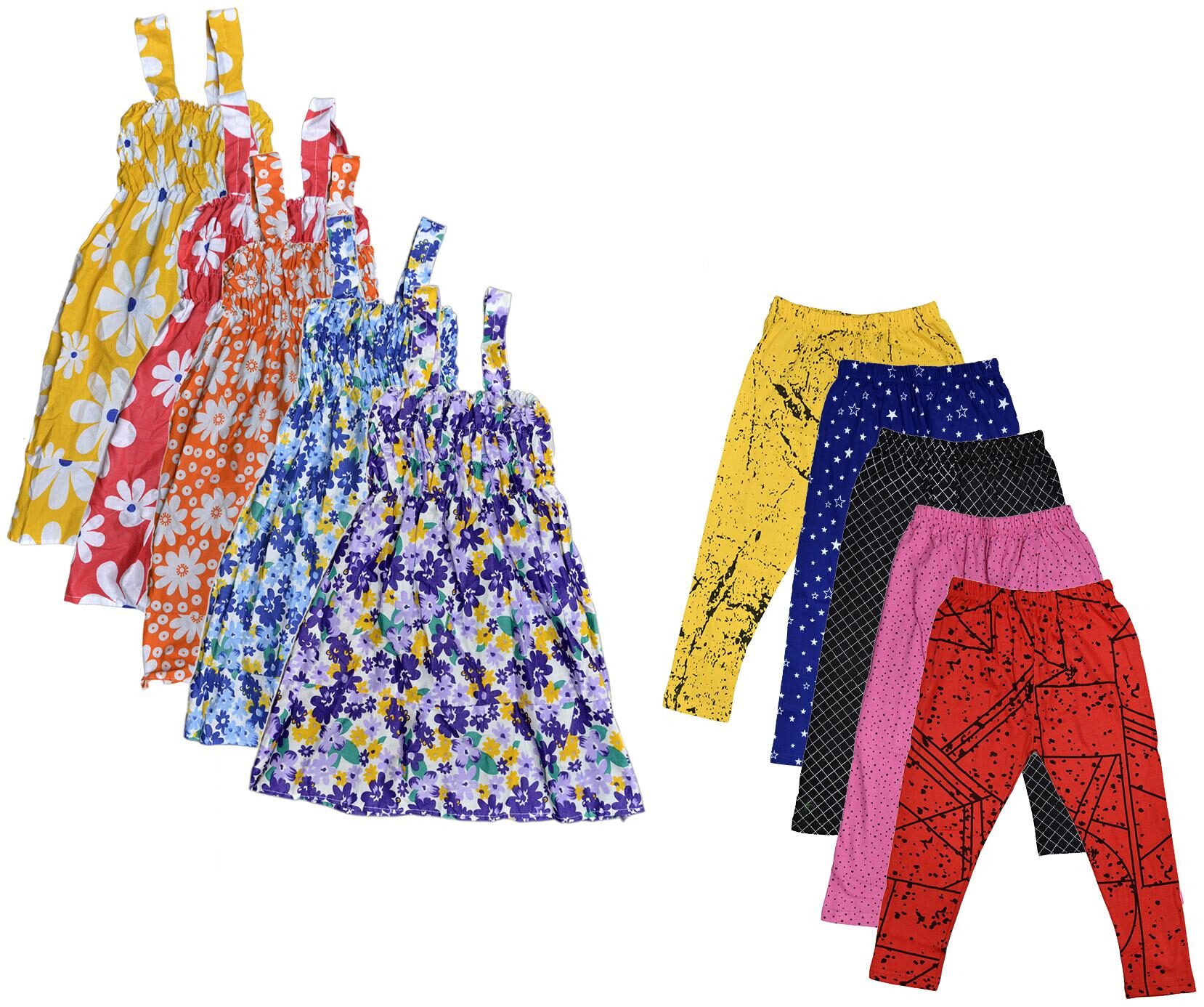 

Kavya Girl Cotton Top Bottom Set - Multi