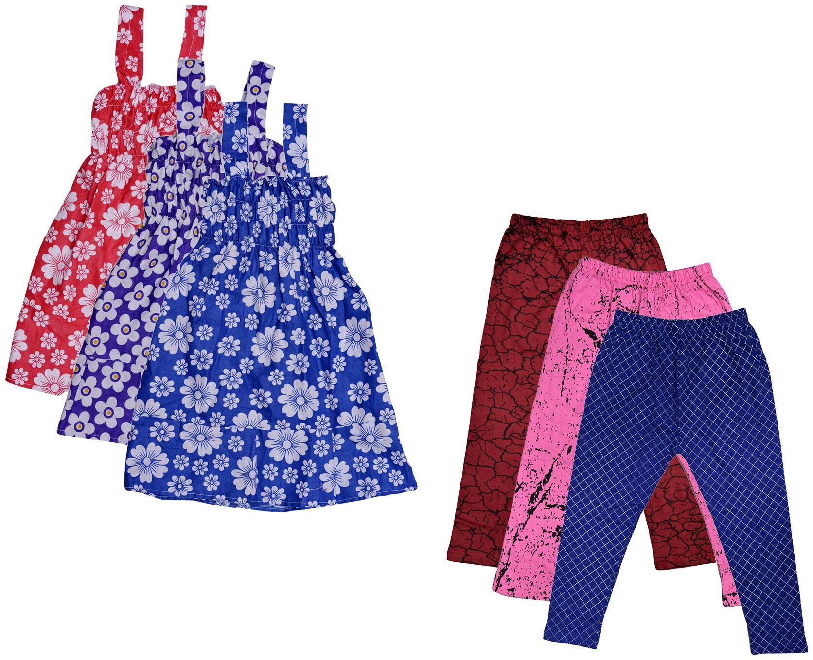 

Kavya Girl Cotton Top Bottom Set - Multi