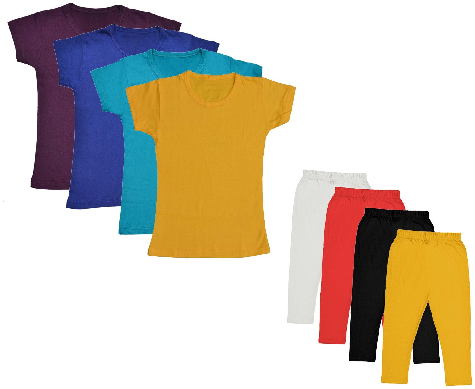 

Kavya Girl Cotton Top Bottom Set - Multi