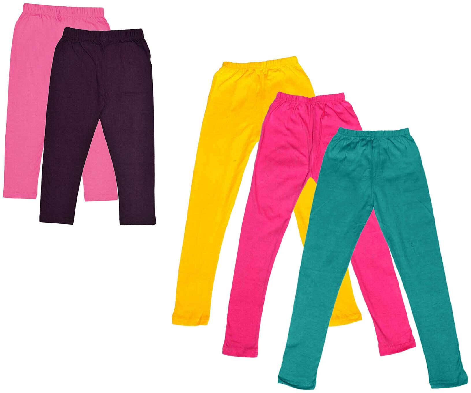 

Kavya Girl Cotton Solid Capri - Multi