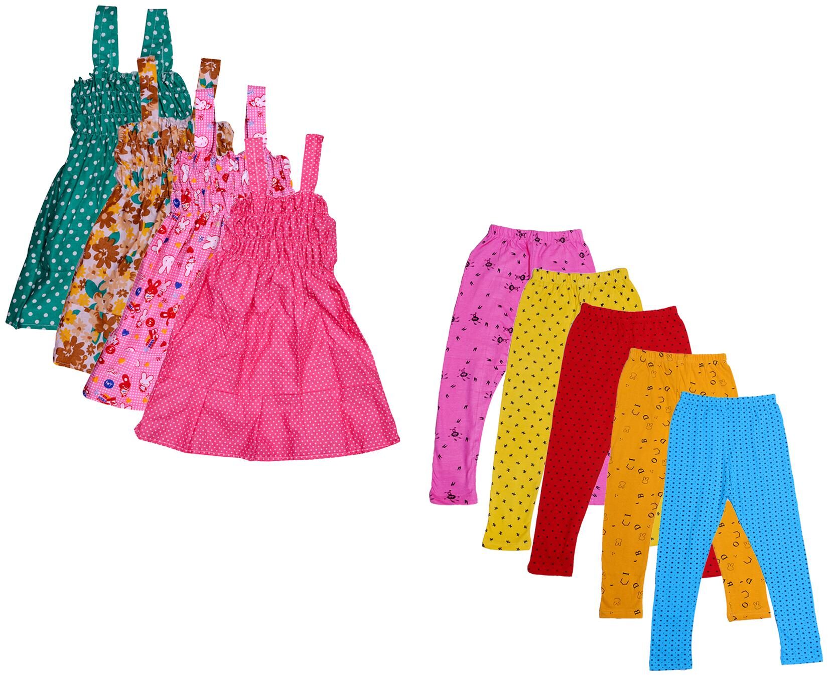 

Kavya Girl Cotton Top Bottom Set - Multi