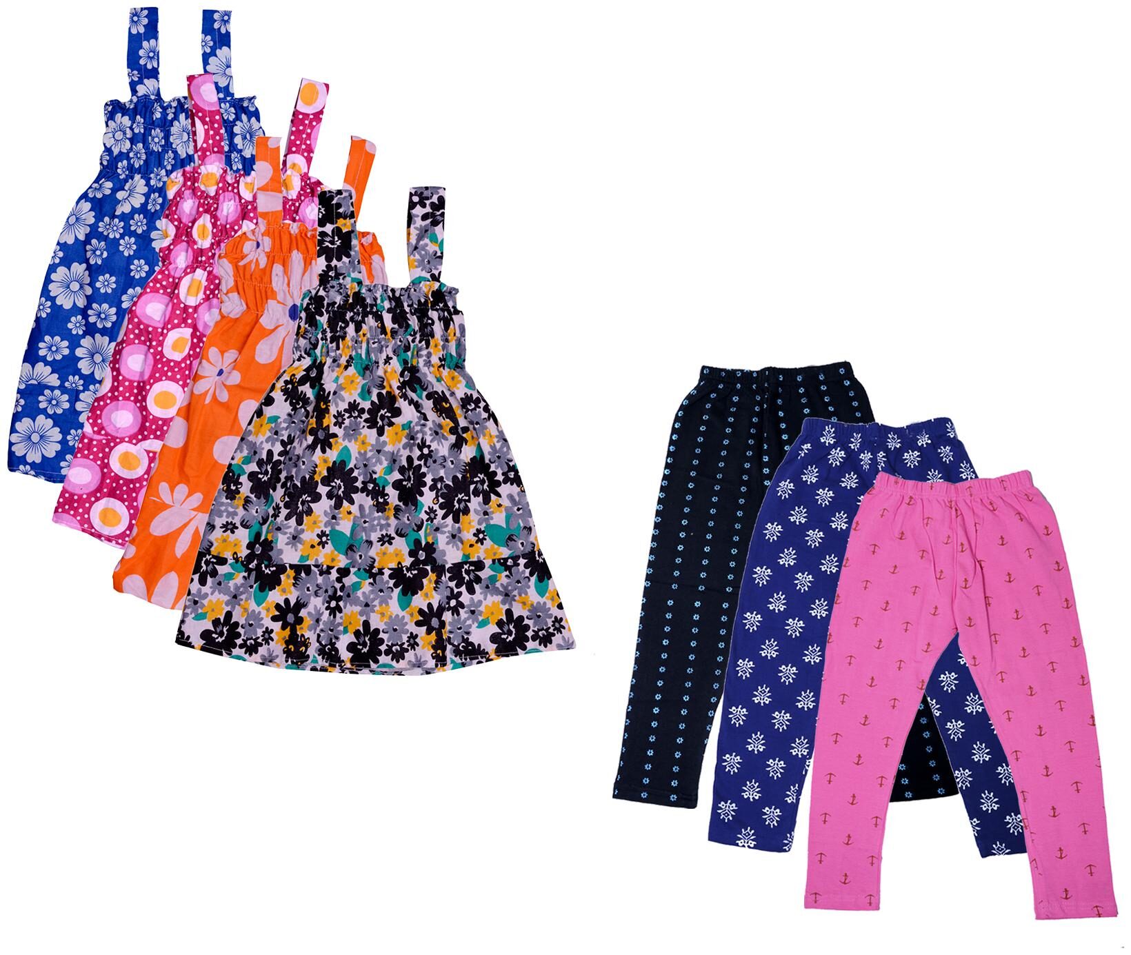 

Kavya Girl Cotton Top Bottom Set - Multi