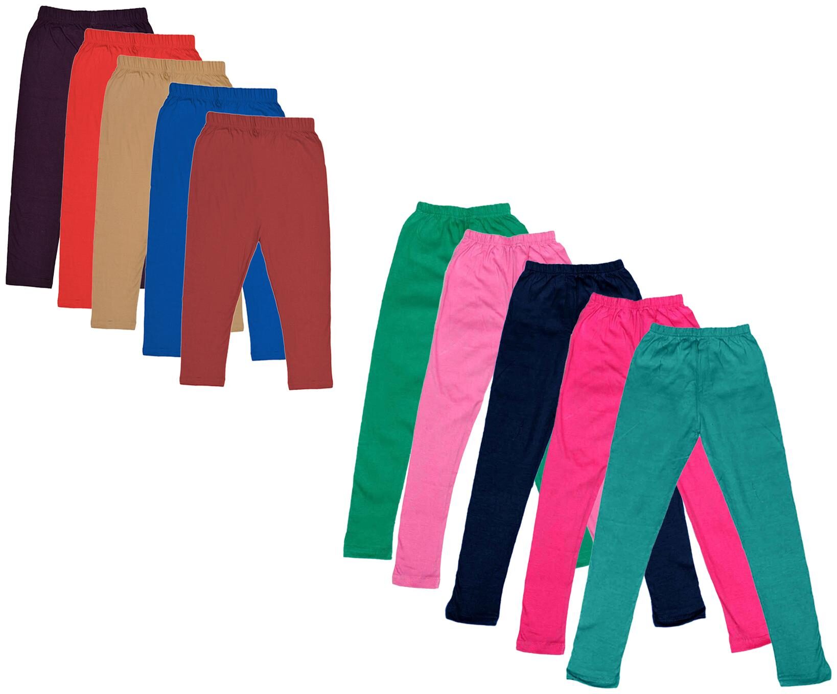 

Kavya Girl Cotton Solid Capri - Multi