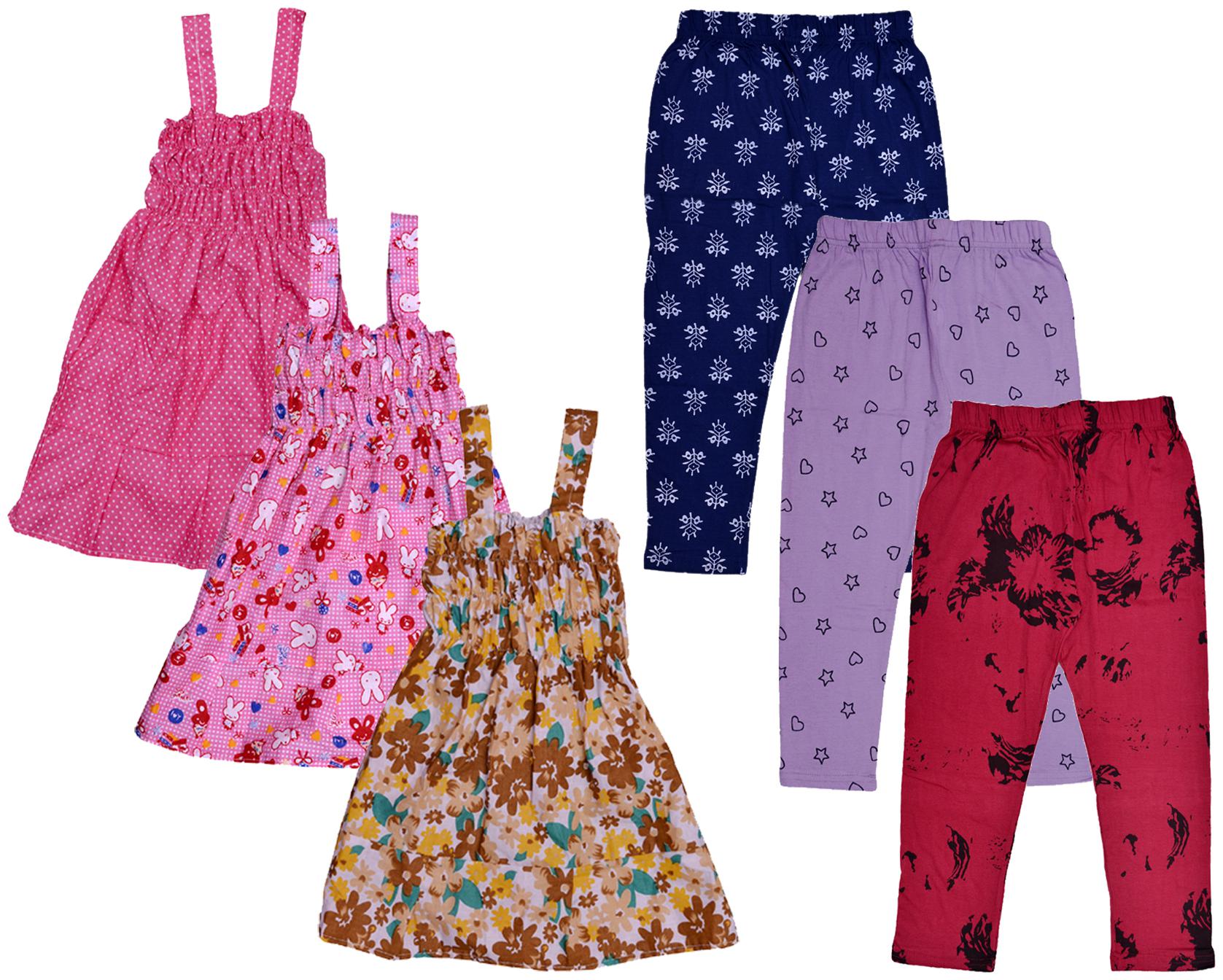

Kavya Girl Cotton Top Bottom Set - Multi