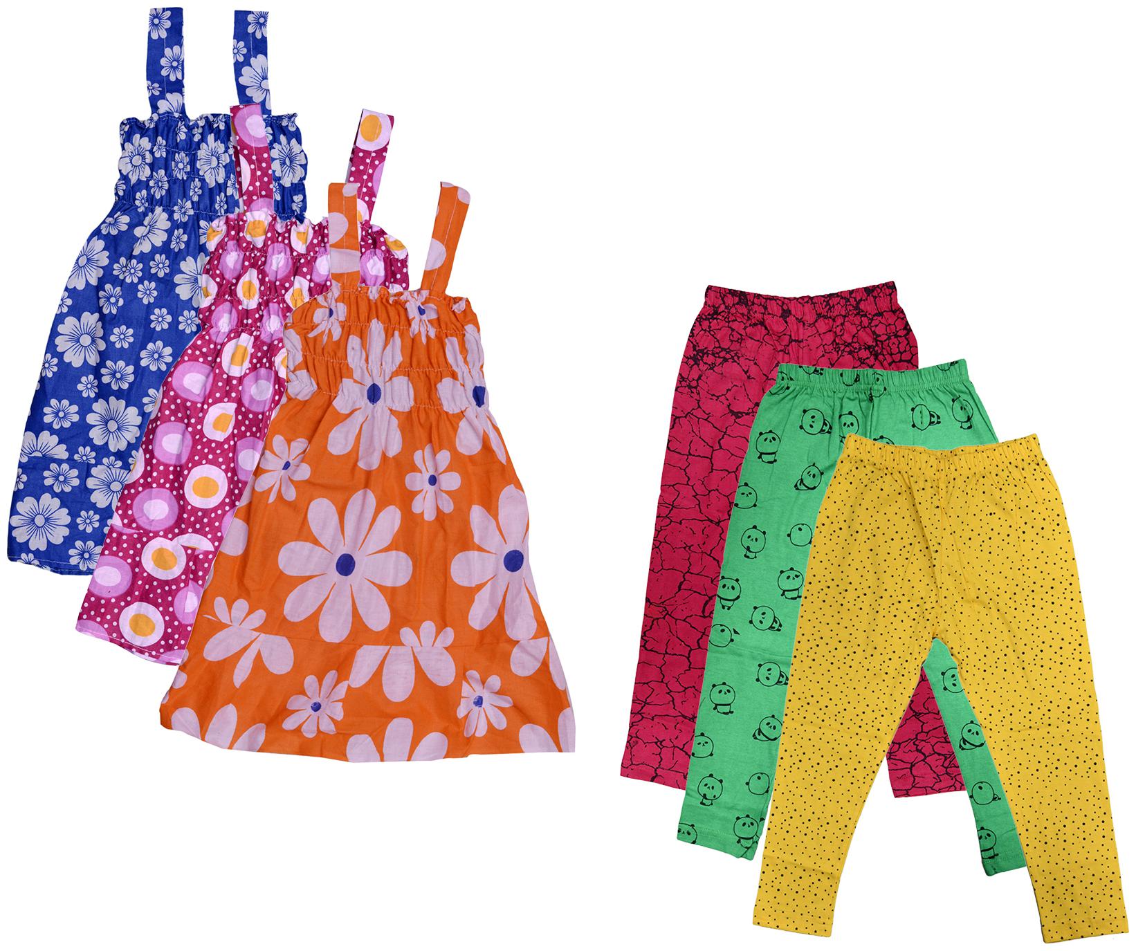 

Kavya Girl Cotton Top Bottom Set - Multi