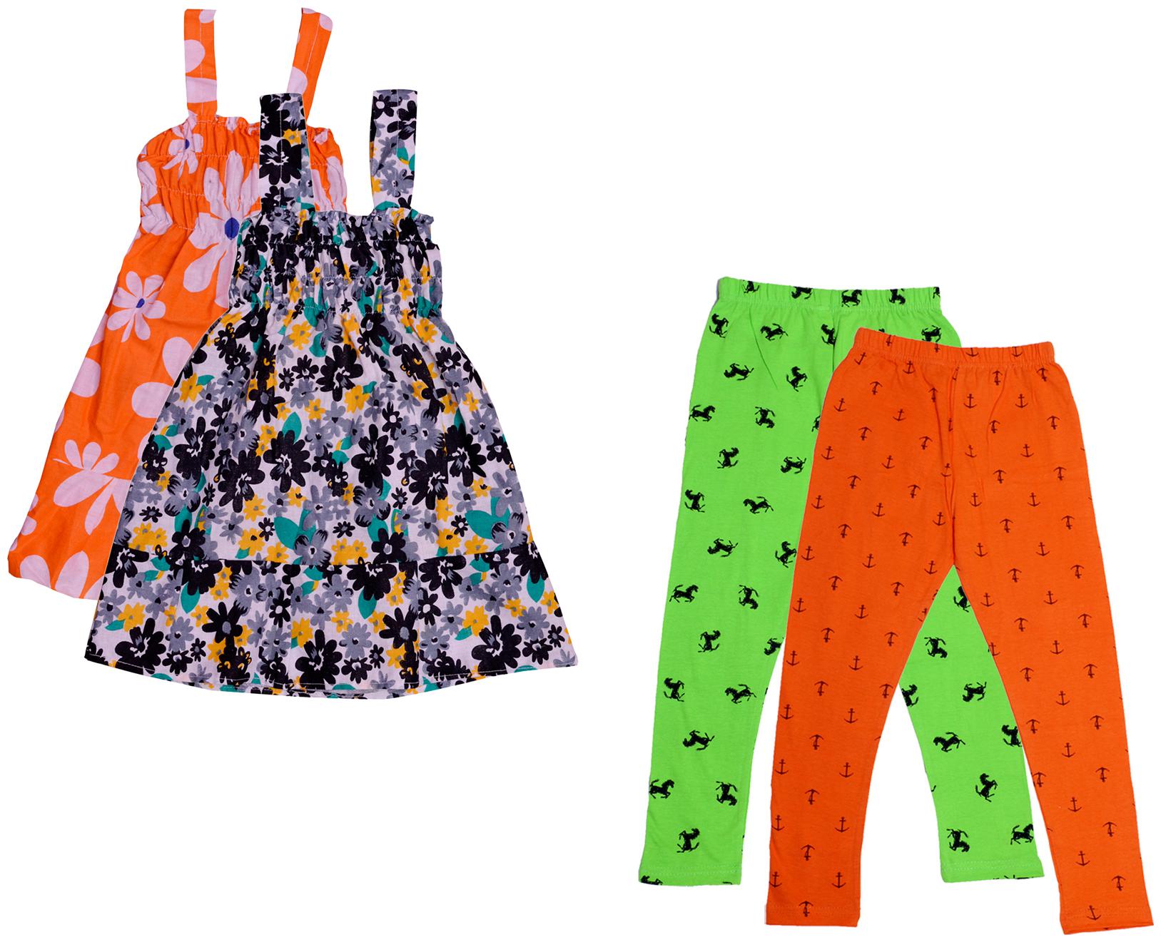 

Kavya Girl Cotton Top Bottom Set - Multi