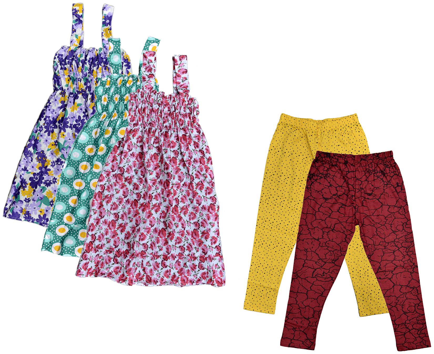 

Kavya Girl Cotton Top Bottom Set - Multi