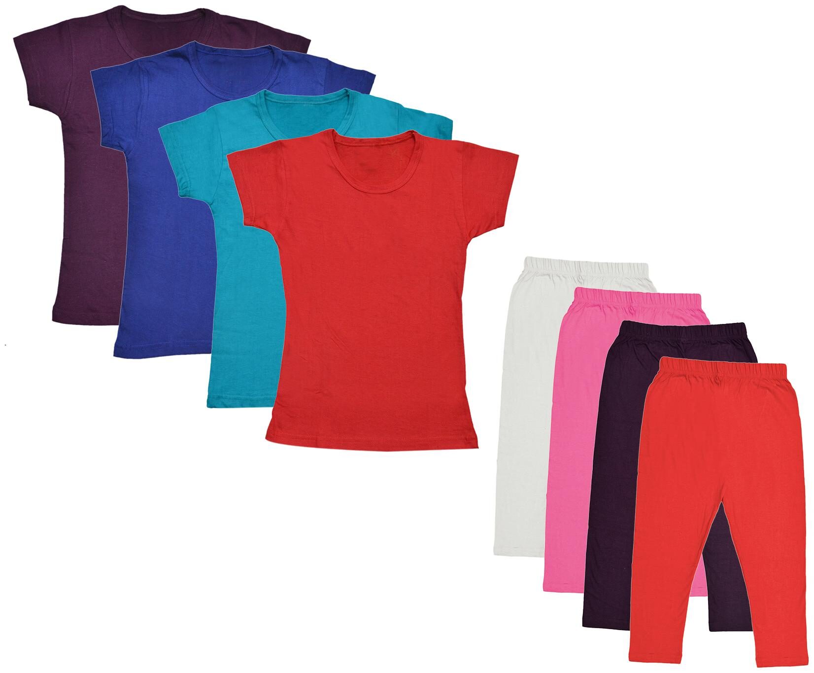 

Kavya Girl Cotton Top Bottom Set - Multi