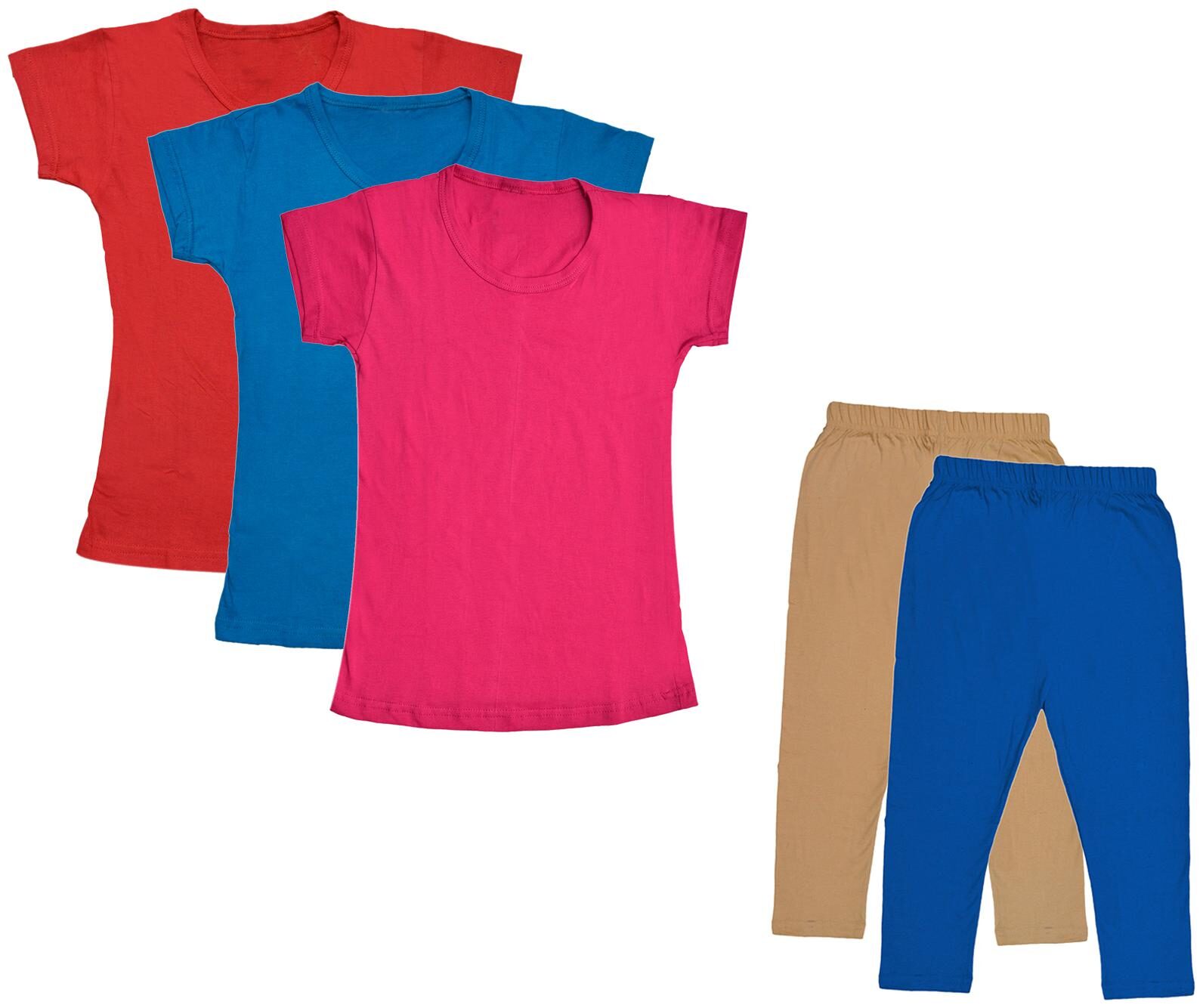 

Kavya Girl Cotton Top Bottom Set - Multi