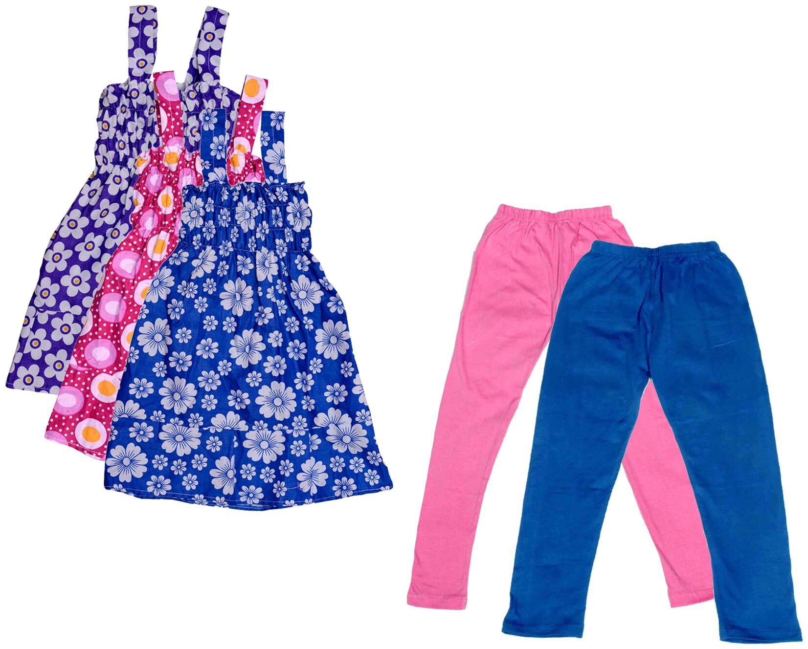 

Kavya Girl Cotton Top Bottom Set - Multi