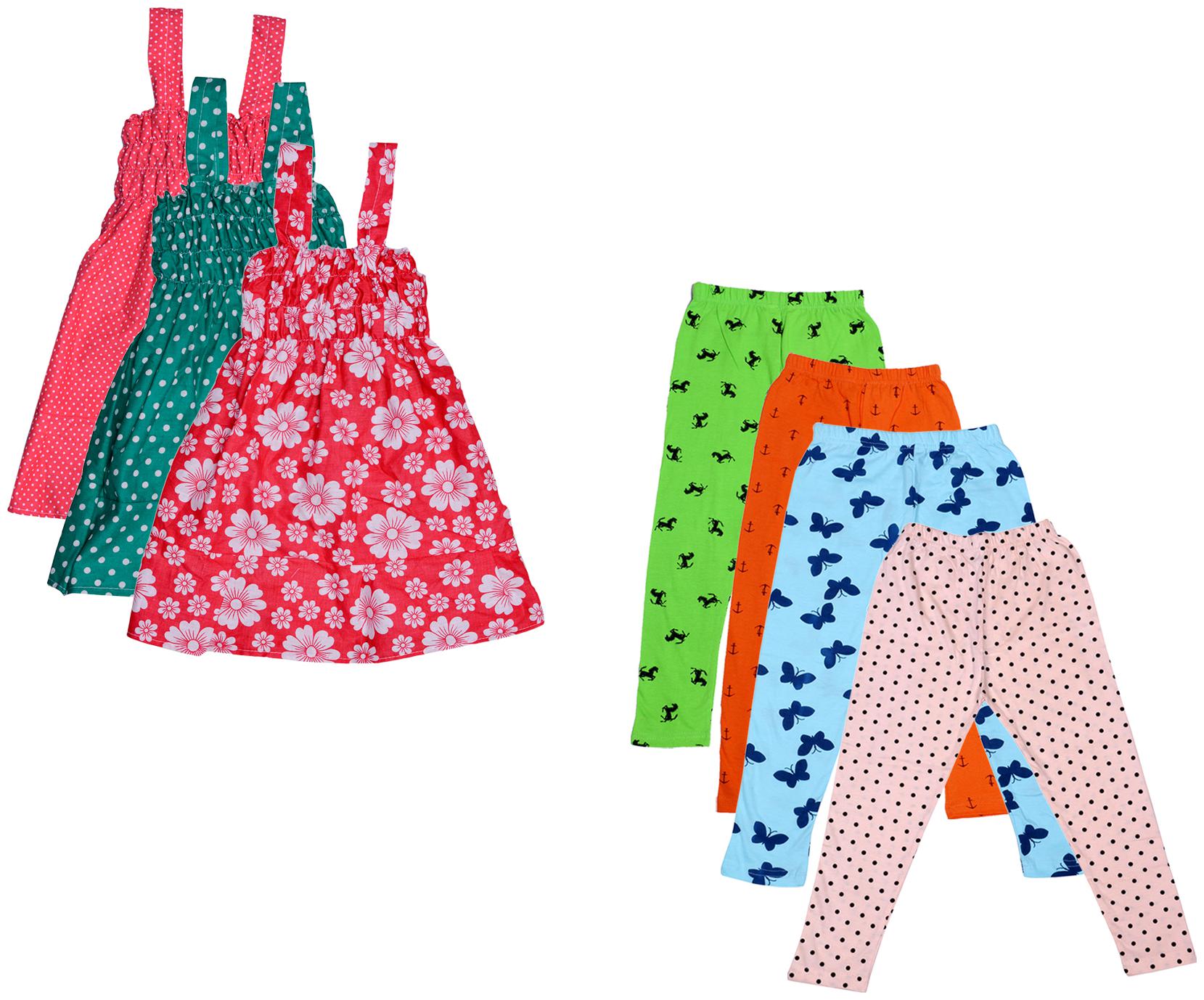 

Kavya Girl Cotton Top Bottom Set - Multi