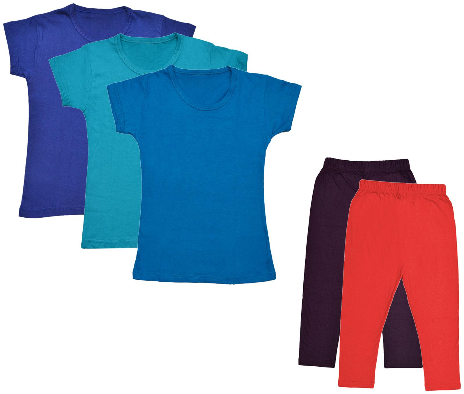 

Kavya Girl Cotton Top Bottom Set - Multi