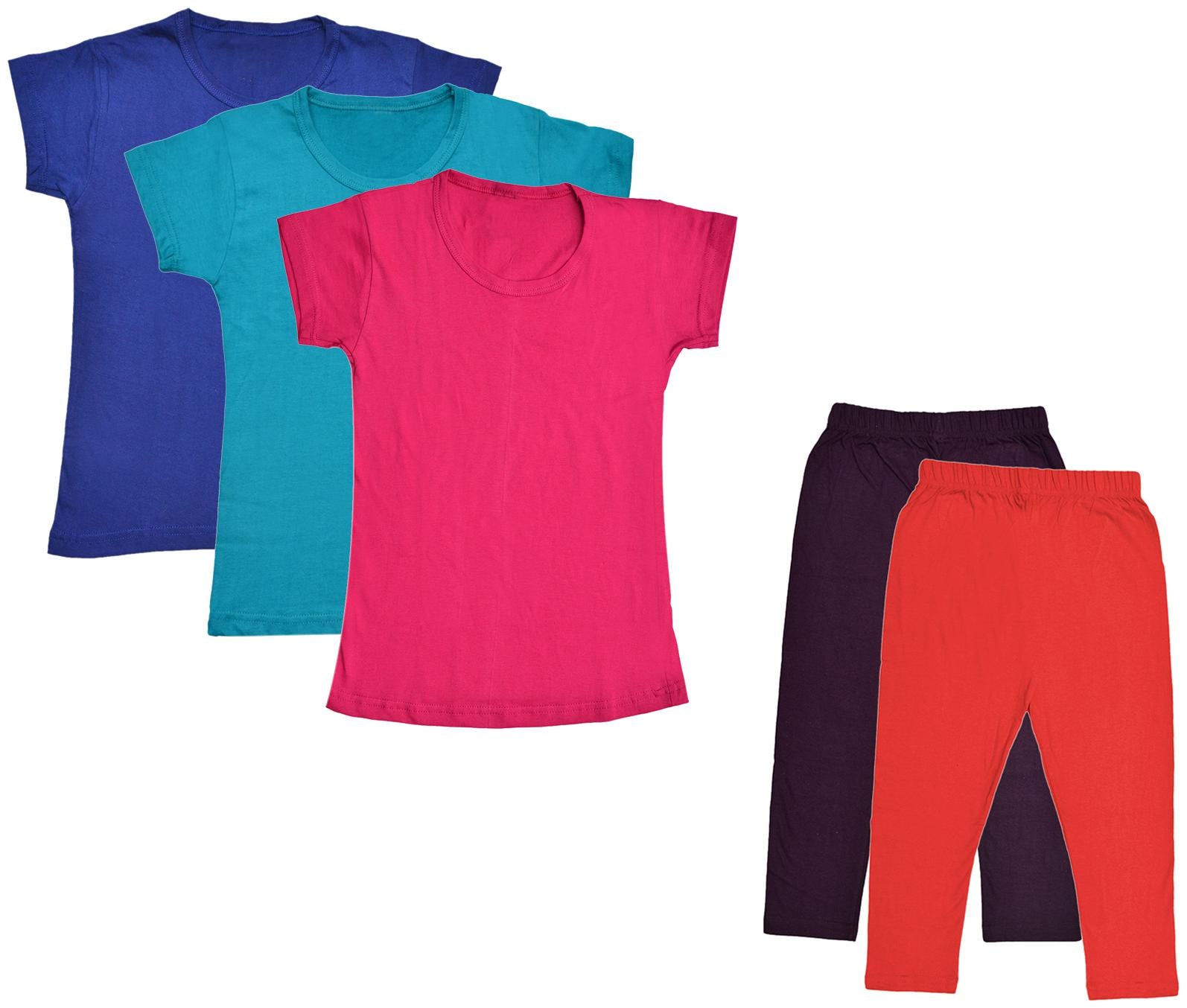 

Kavya Girl Cotton Top Bottom Set - Multi