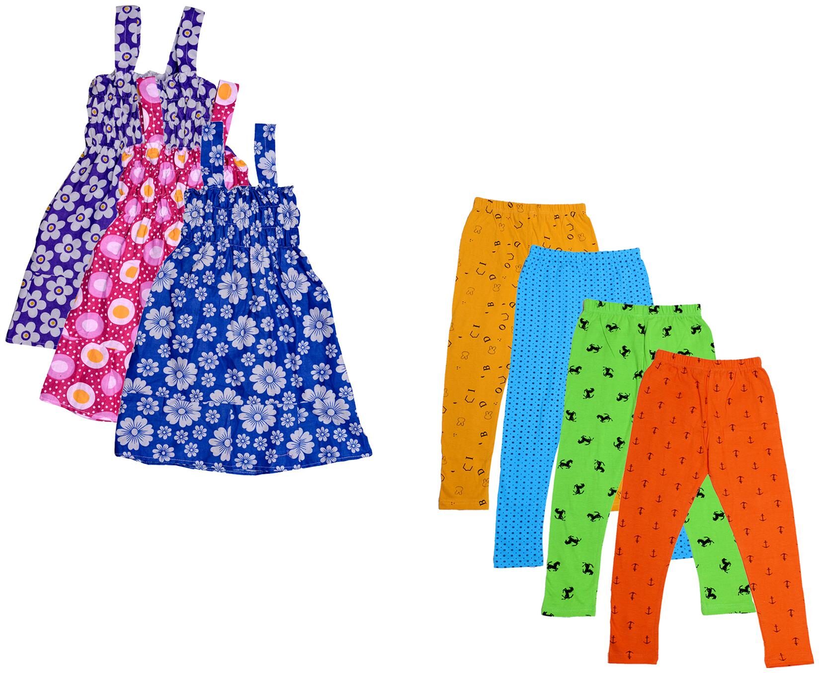 

Kavya Girl Cotton Top Bottom Set - Multi