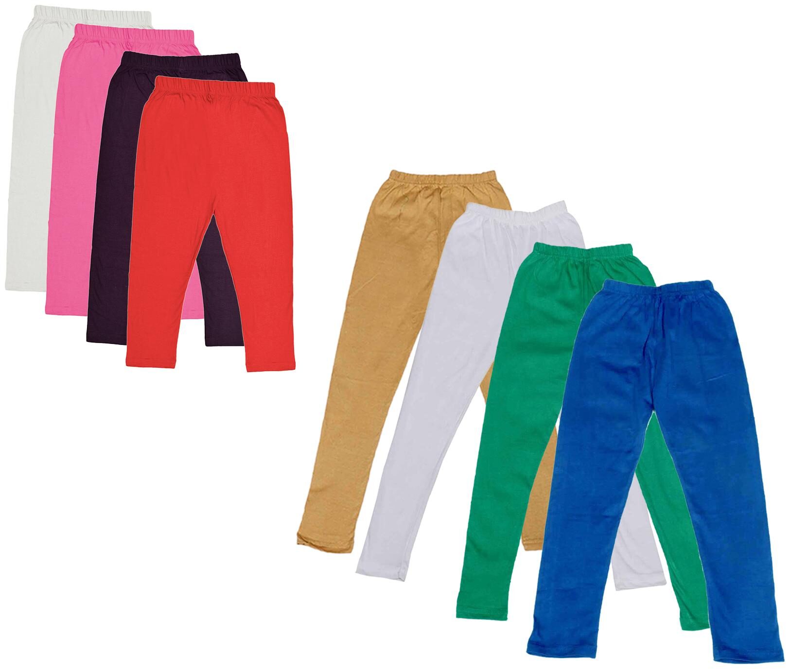 

Kavya Girl Cotton Solid Capri - Multi