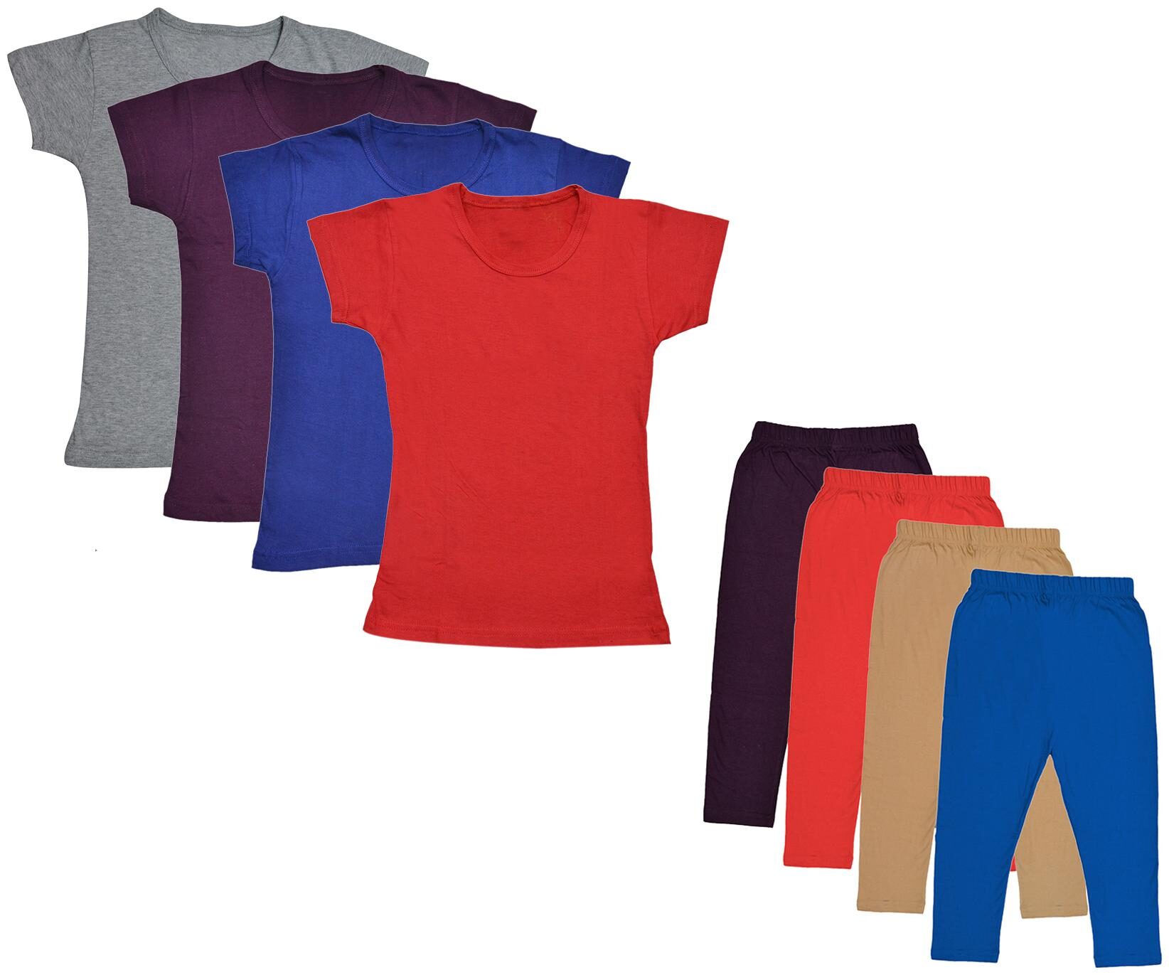 

Kavya Girl Cotton Top Bottom Set - Multi
