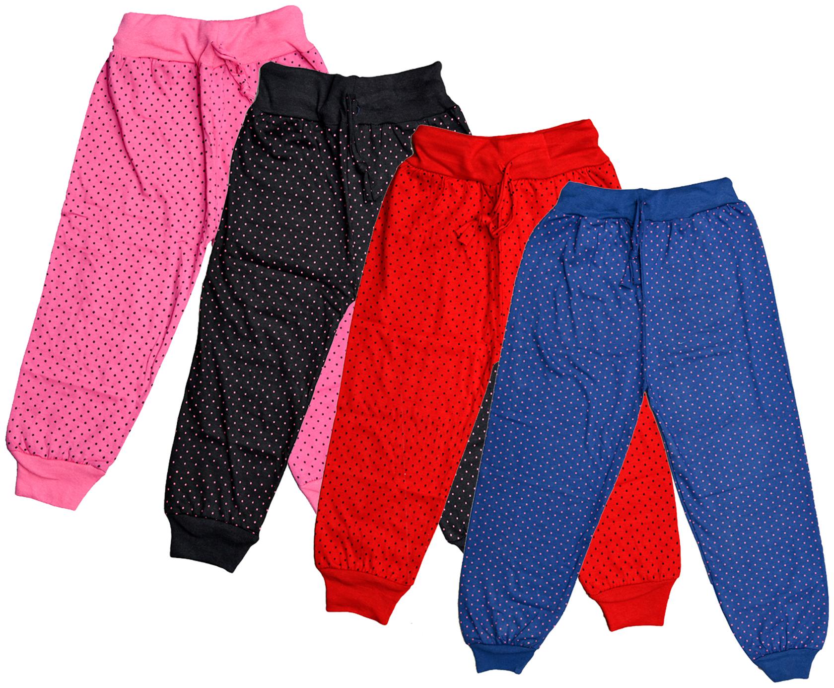 

KAVYA Girls Cotton Printed Capri (Pack of 4)
