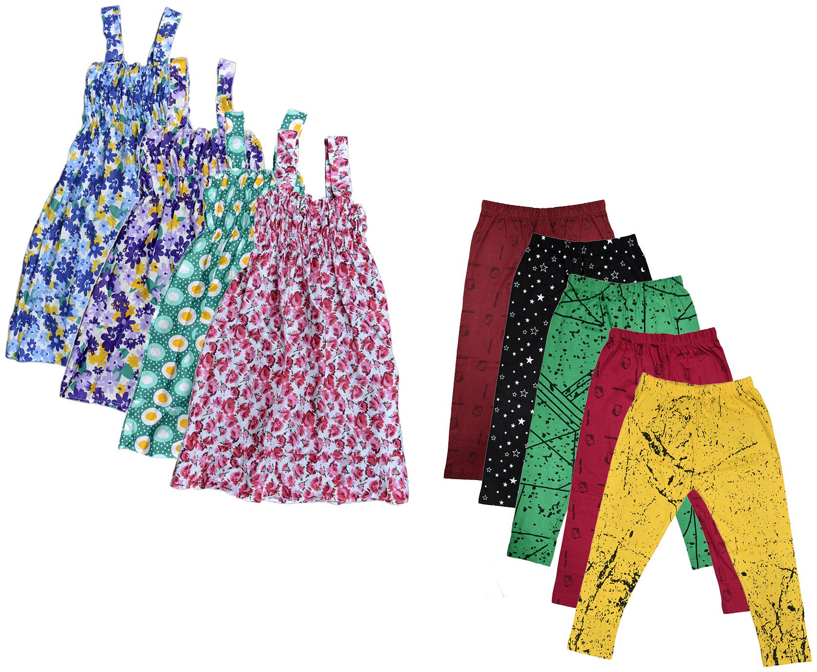 

Kavya Girl Cotton Top Bottom Set - Multi