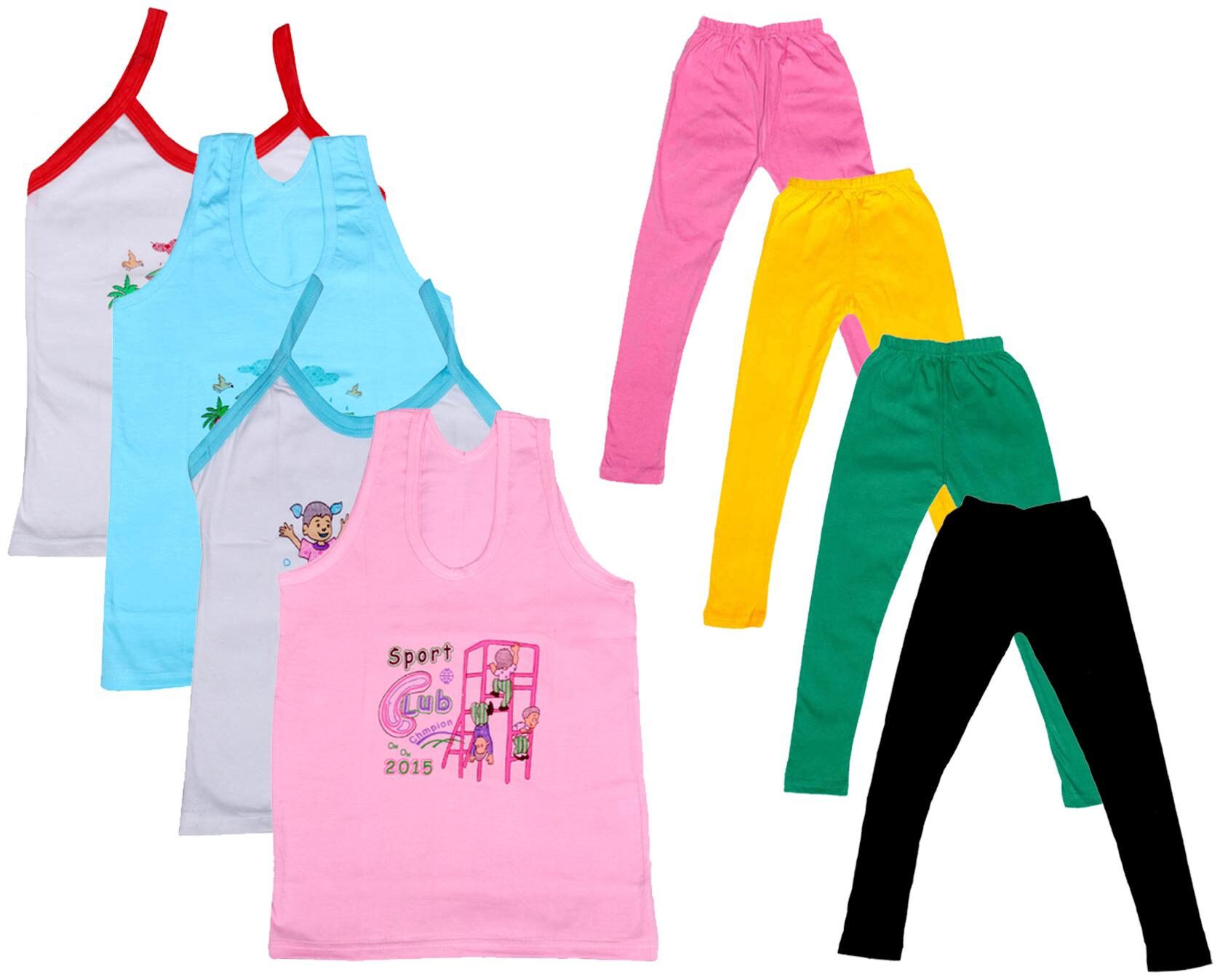 

Kavya Girl Cotton Top Bottom Set - Multi