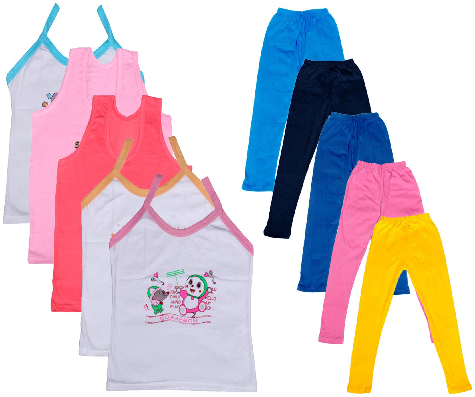 

Kavya Girl Cotton Top Bottom Set - Multi