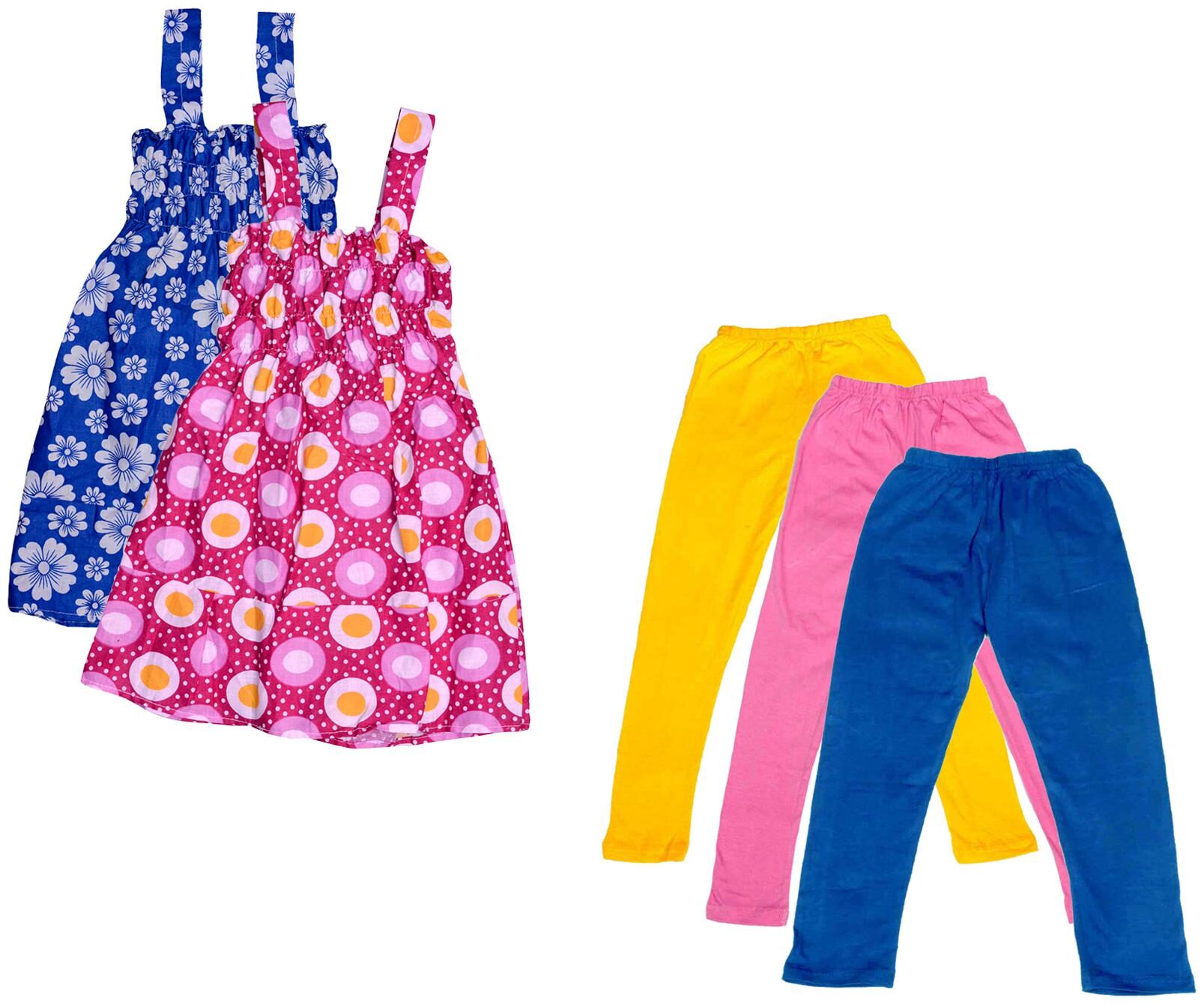 

Kavya Girl Cotton Top Bottom Set - Multi