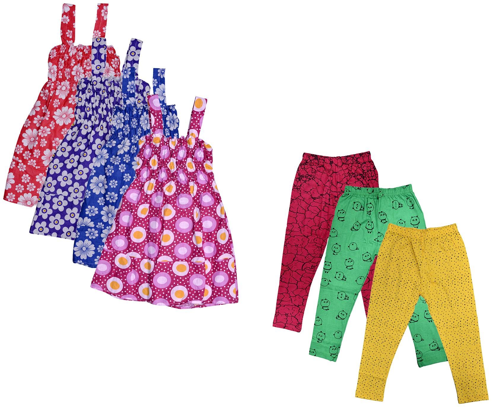 

Kavya Girl Cotton Top Bottom Set - Multi