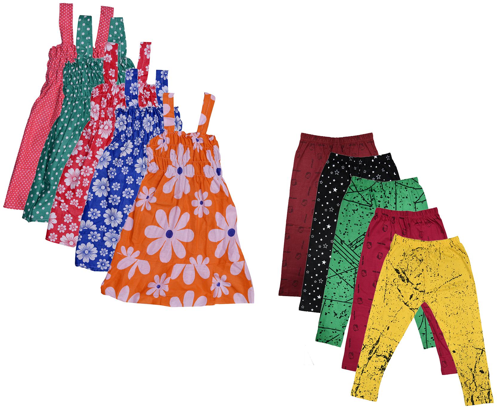 

Kavya Girl Cotton Top Bottom Set - Multi