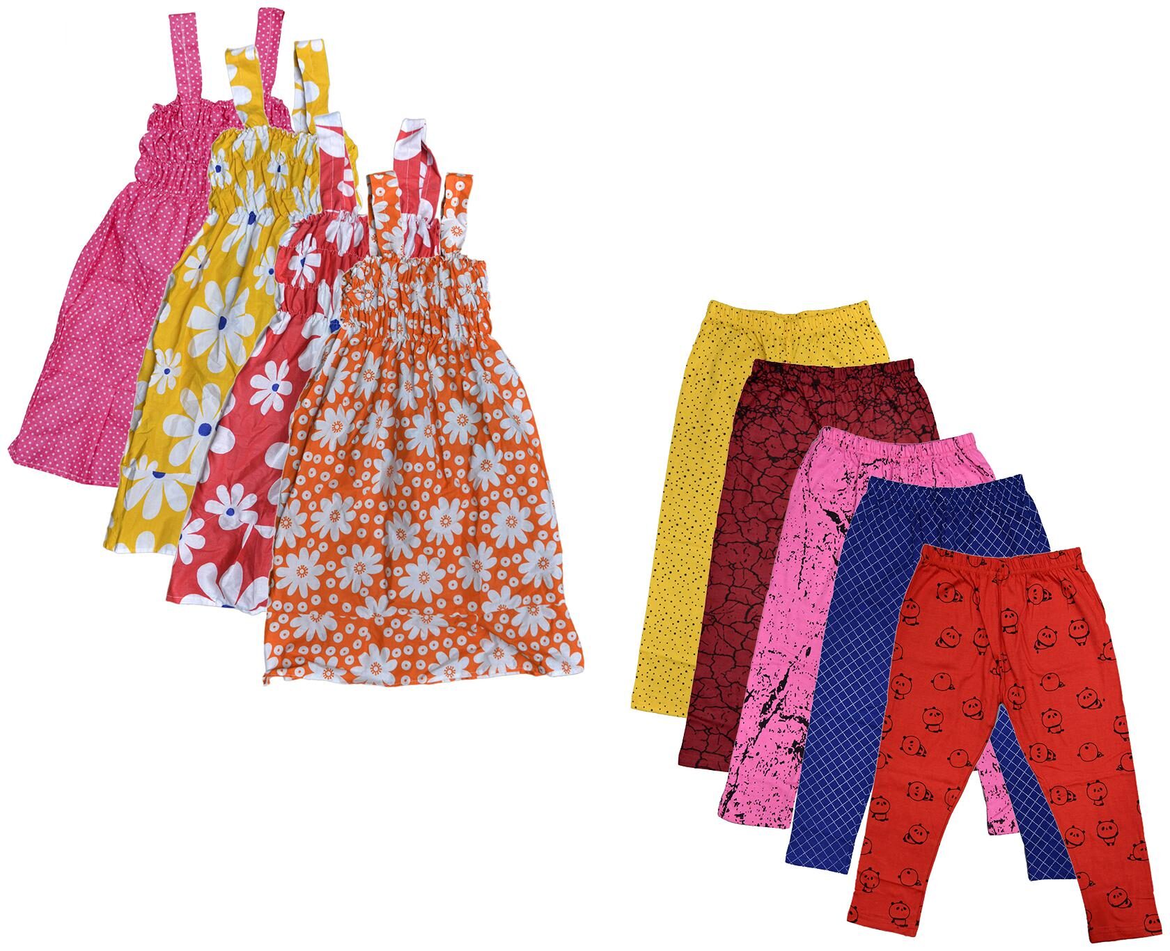 

Kavya Girl Cotton Top Bottom Set - Multi