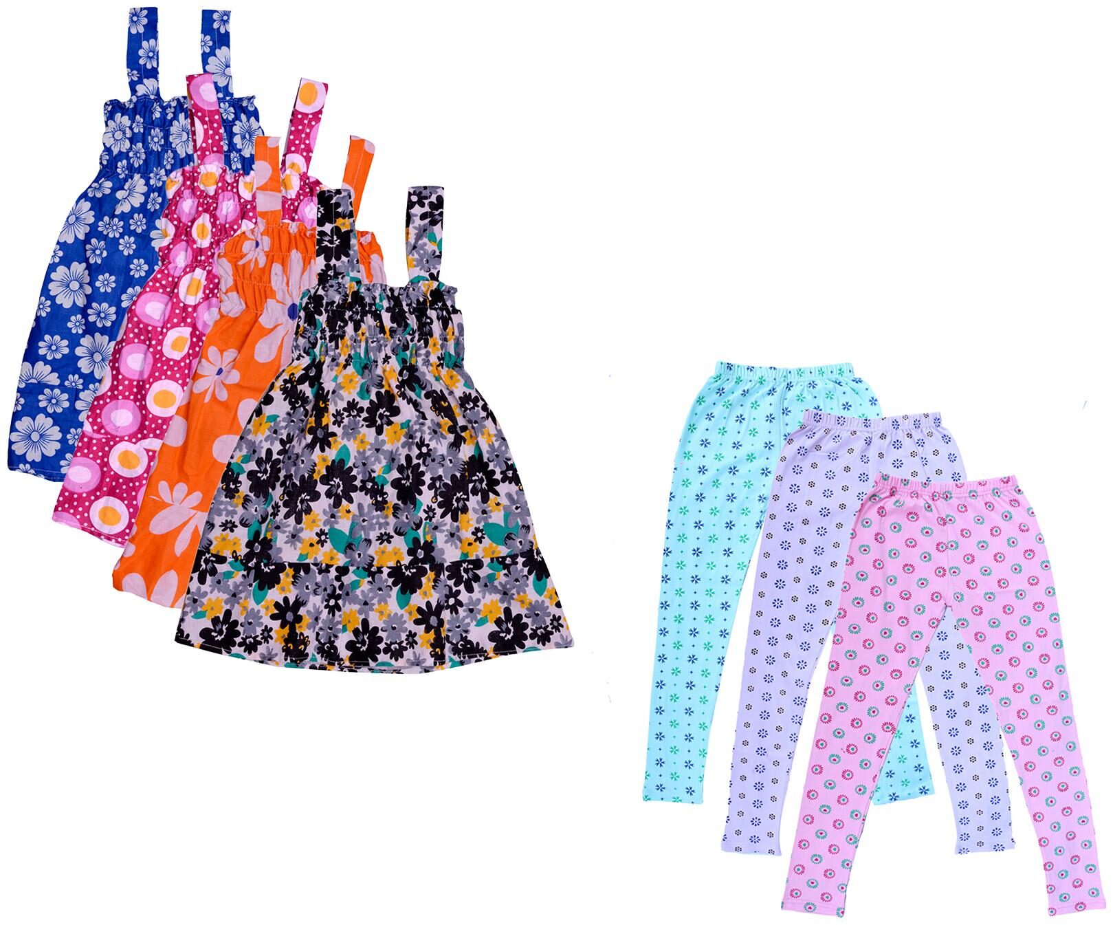 

Kavya Girl Cotton Top Bottom Set - Multi