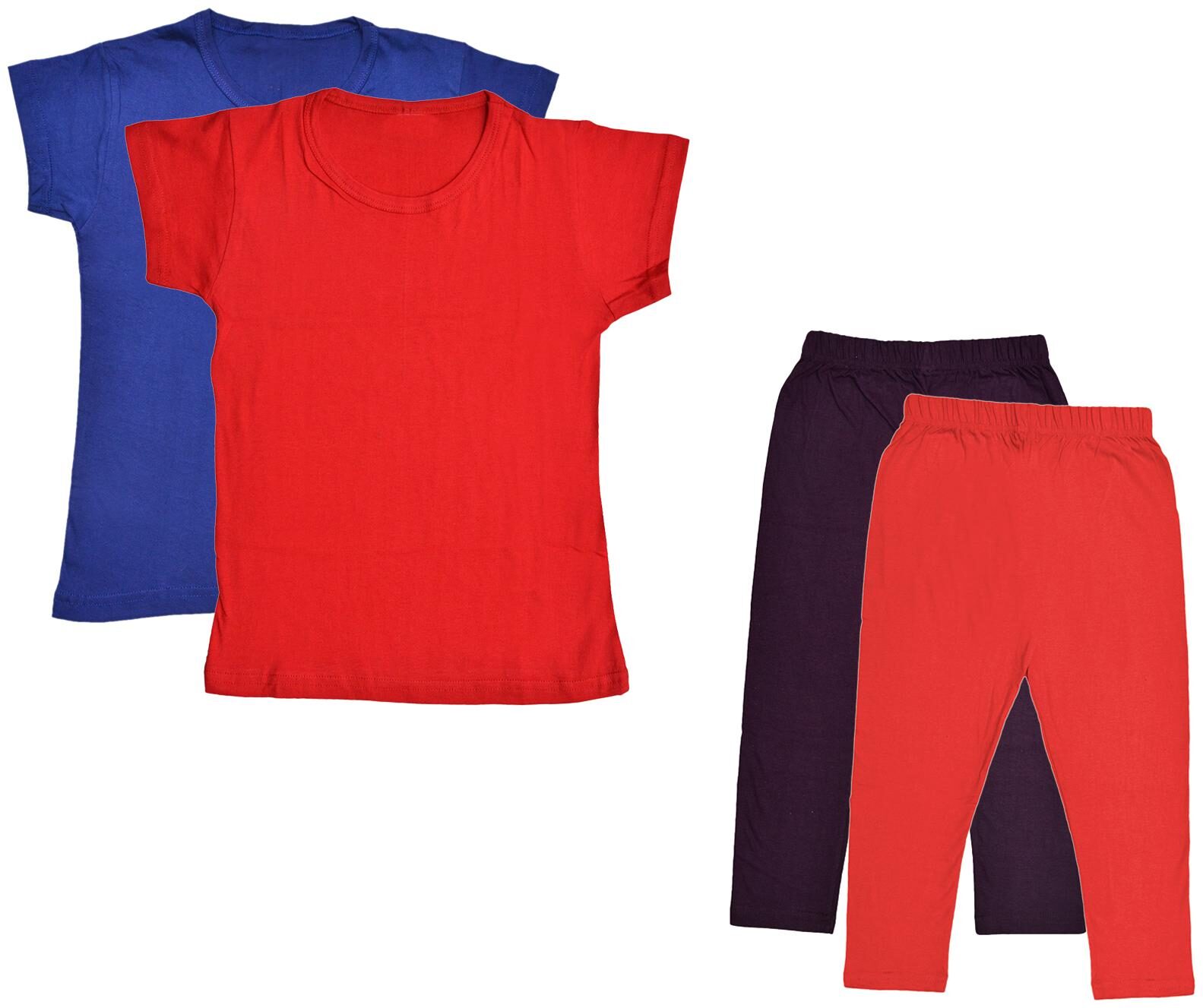 

Kavya Girl Cotton Top Bottom Set - Multi