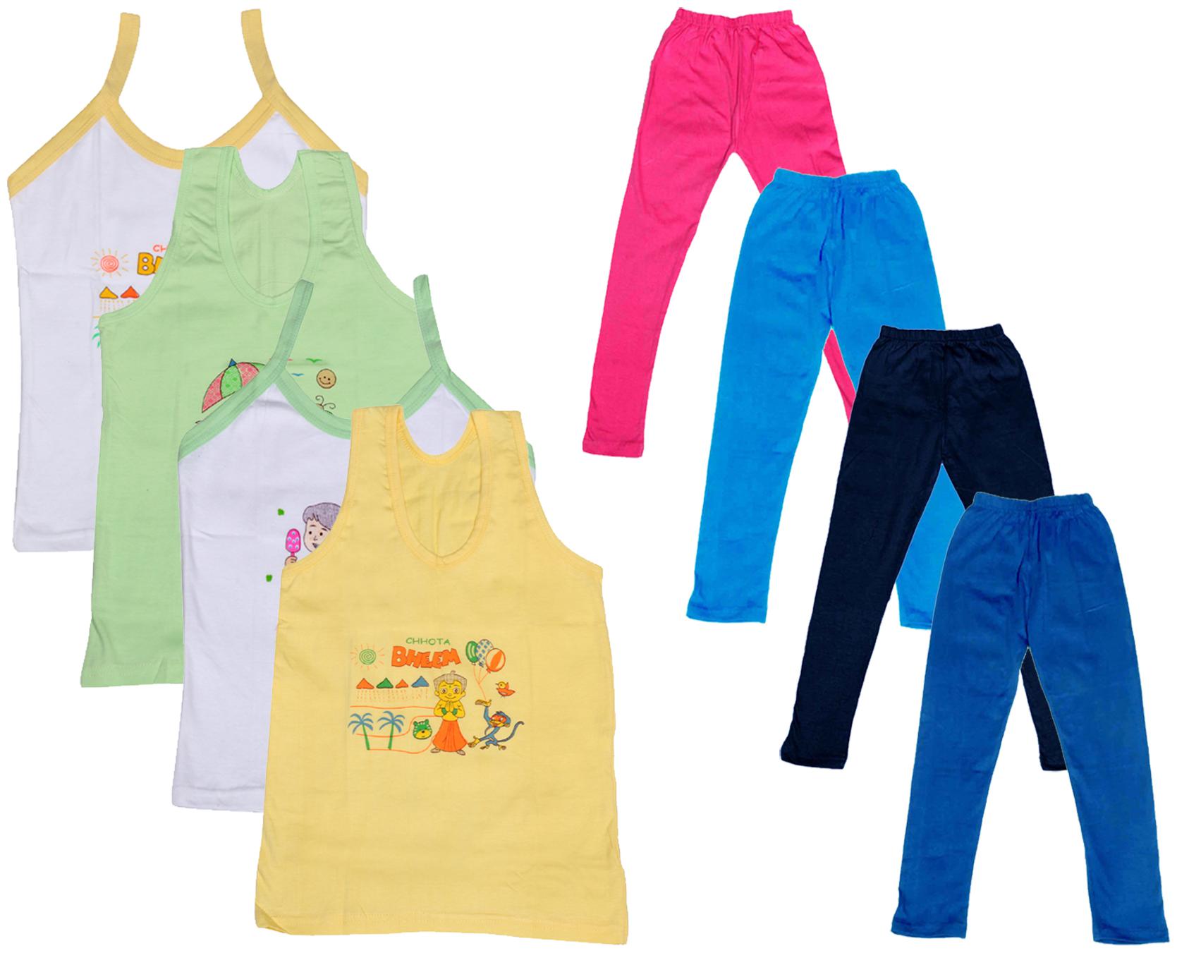 

Kavya Girl Cotton Top Bottom Set - Multi