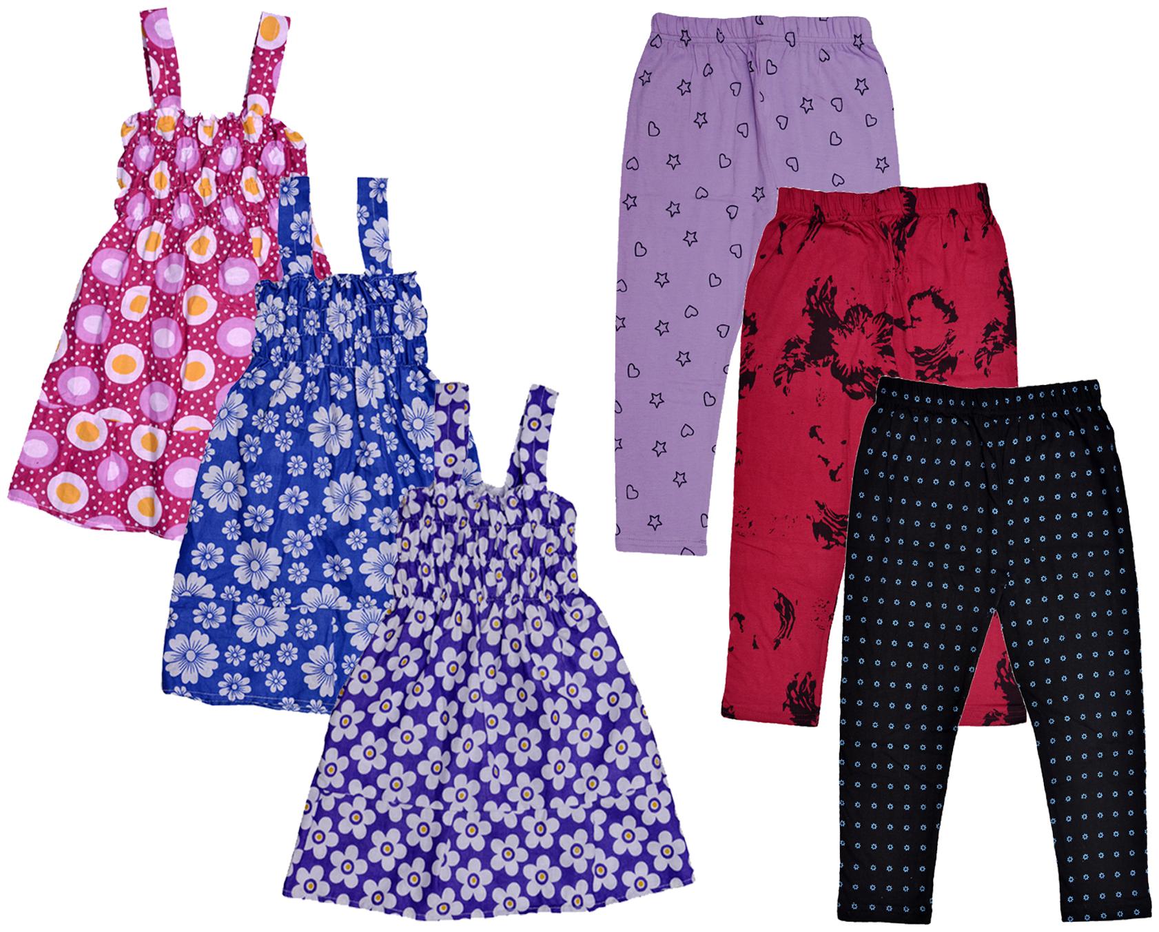 

Kavya Girl Cotton Top Bottom Set - Multi