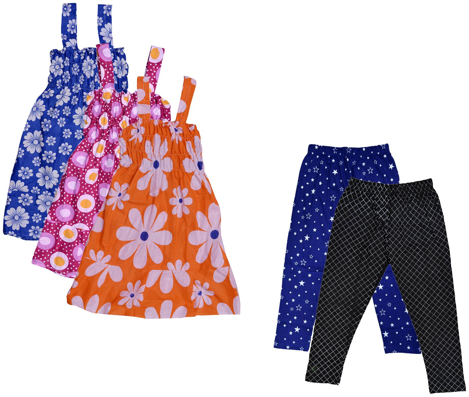 

Kavya Girl Cotton Top Bottom Set - Multi